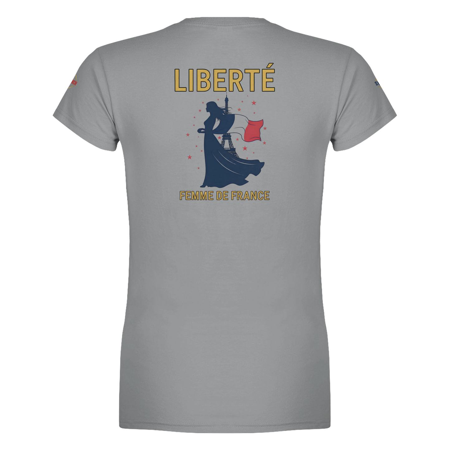 T-shirt Femme Liberté - Coton Premium Semi-Ajusté
