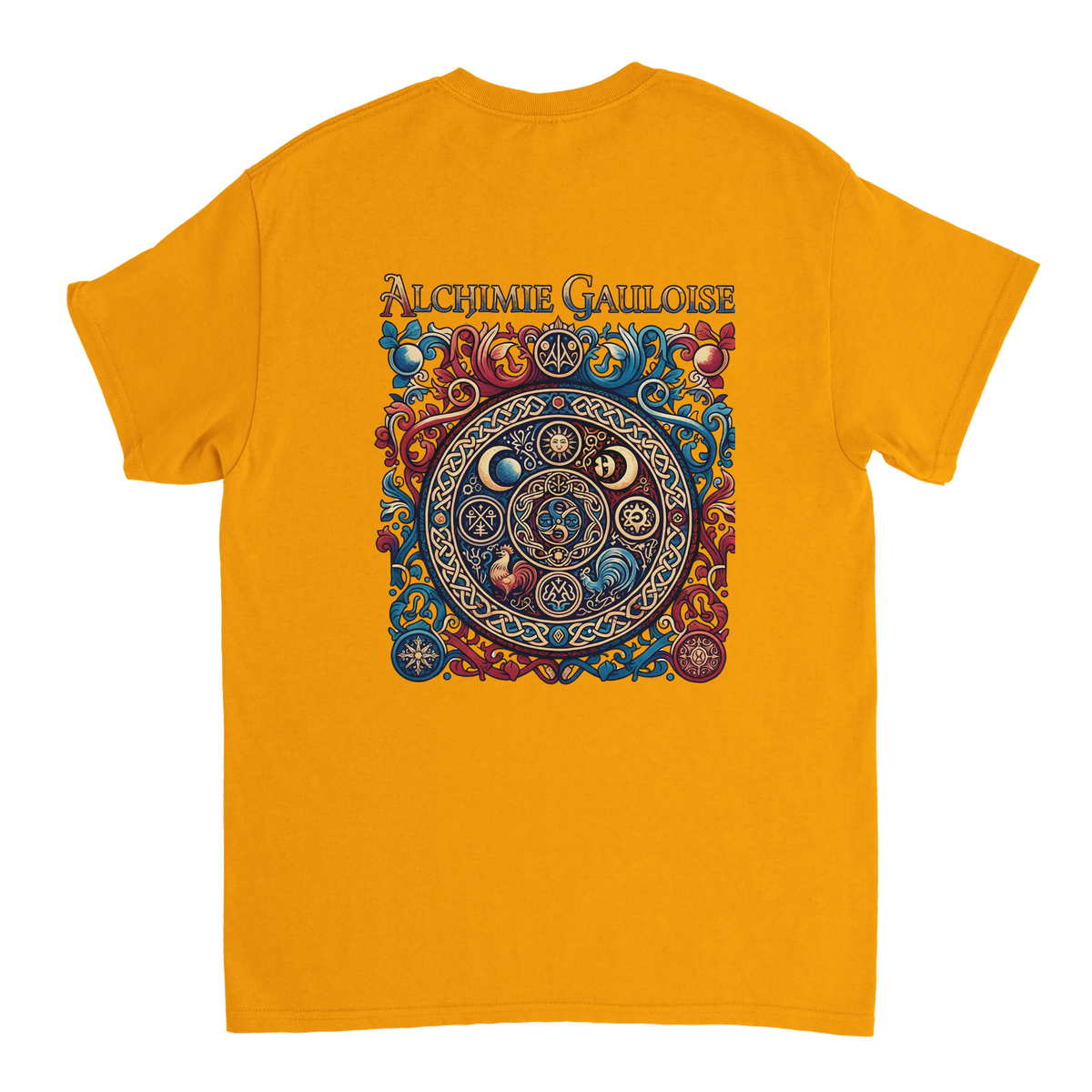 T-Shirt Homme Alchimie Gauloise – Coton Épais à Coupe Classique