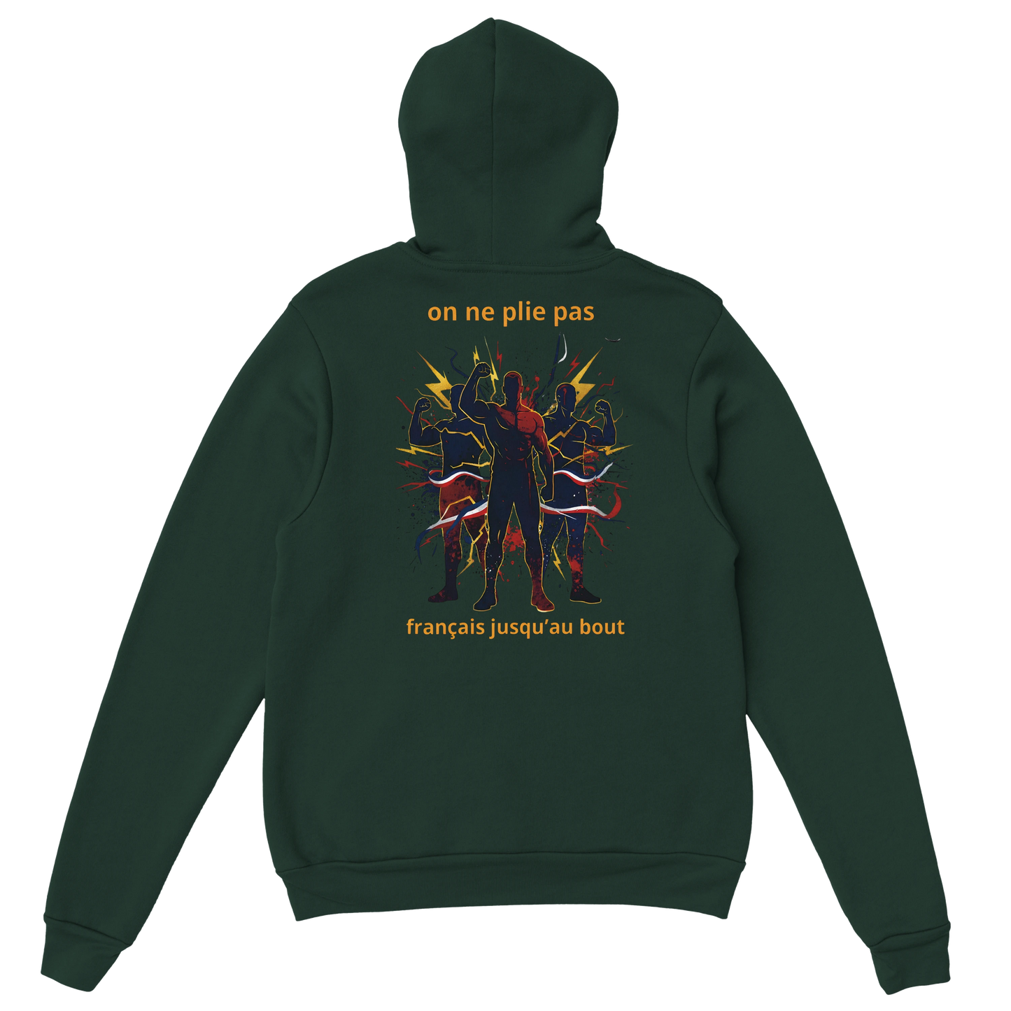 Sweat à capuche homme - Français jusqu'au bout - Confort premium