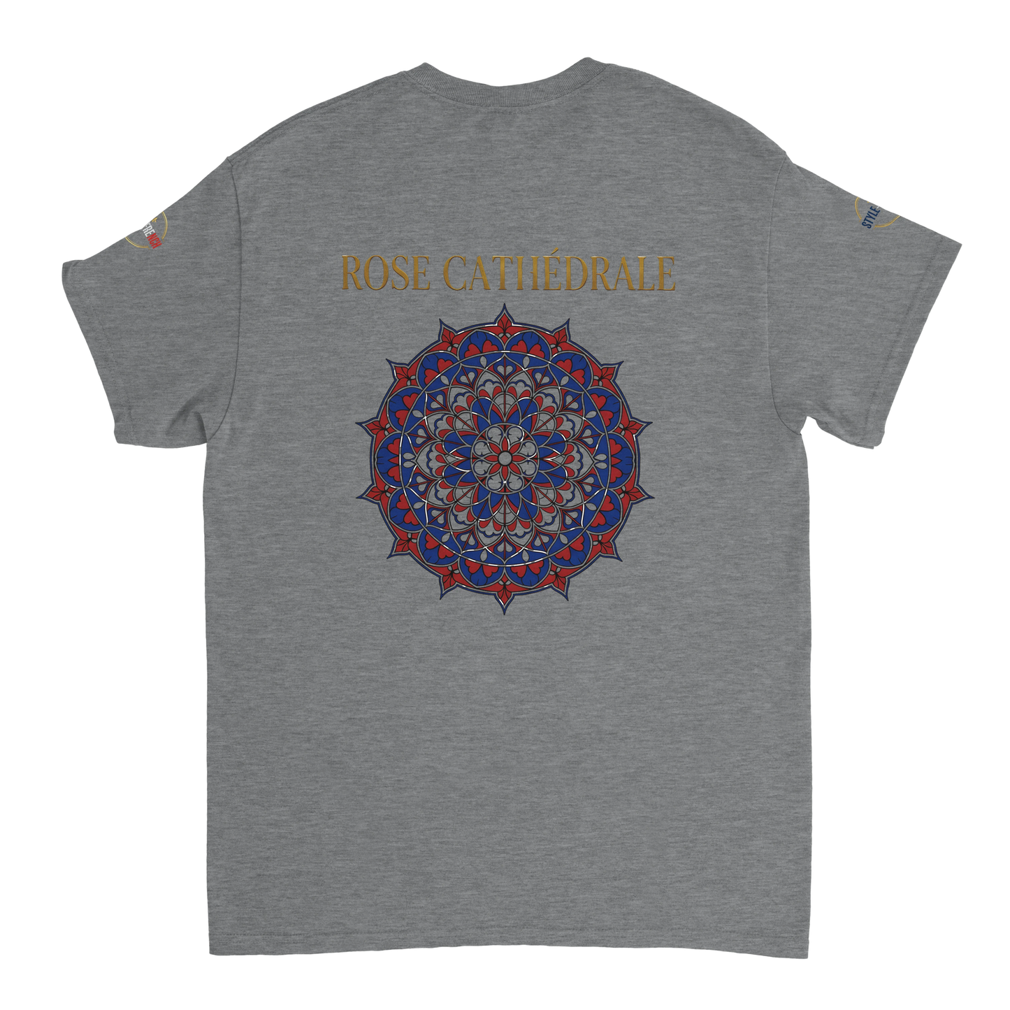 T-shirt Femme Rose Cathédrale – Coton Épais à Coupe Classique