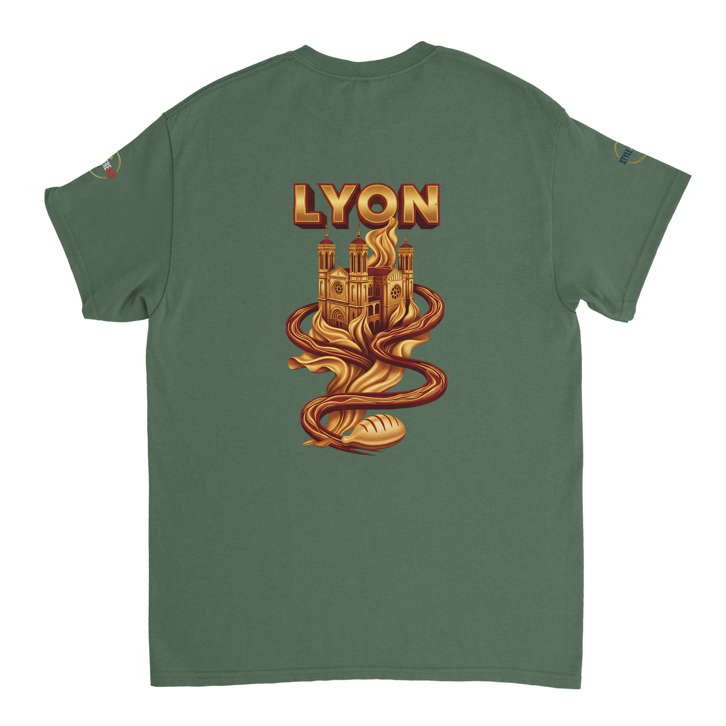 T-Shirt Unisexe Lyon - Design Ville de France - 100% Coton