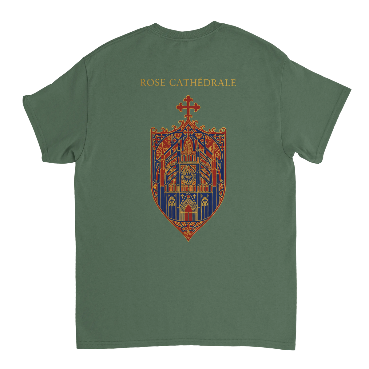 T-Shirt Femme Rose Cathédrale | Gildan 5000 Coton Épais