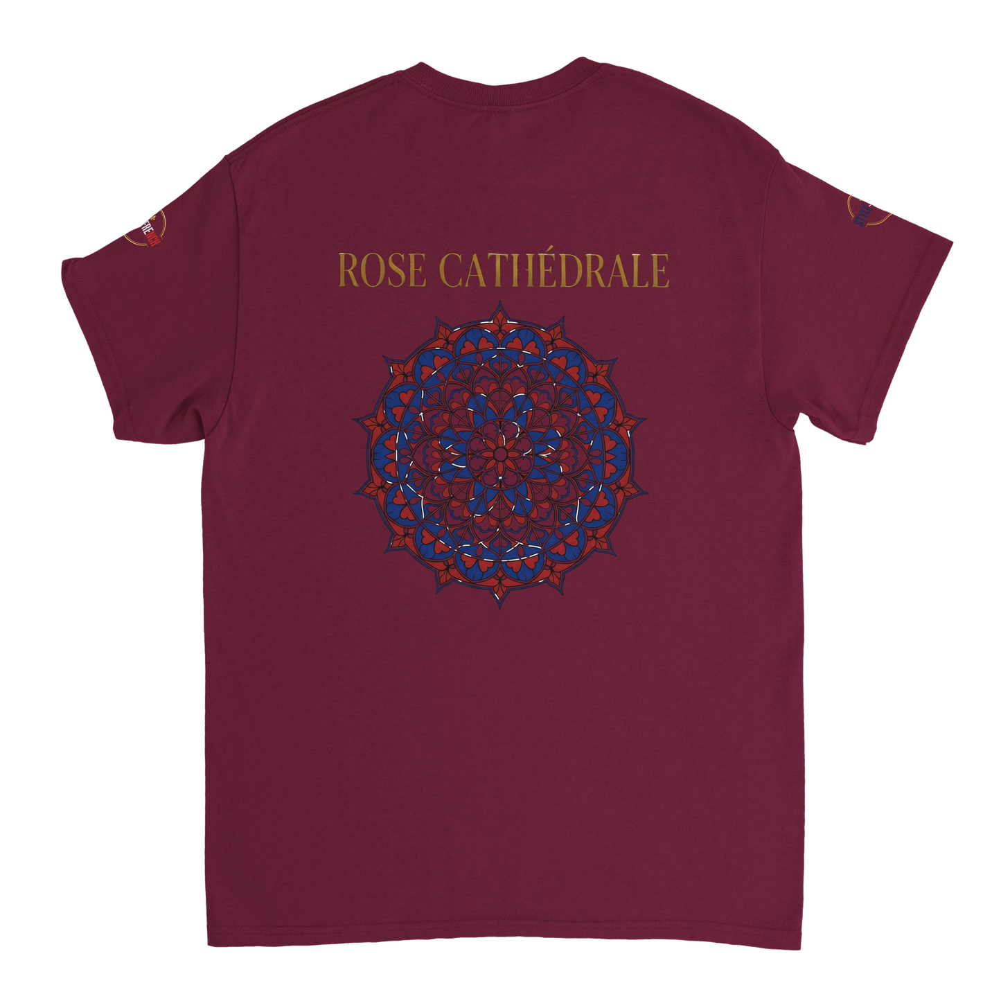 T-shirt Femme Rose Cathédrale – Coton Épais à Coupe Classique