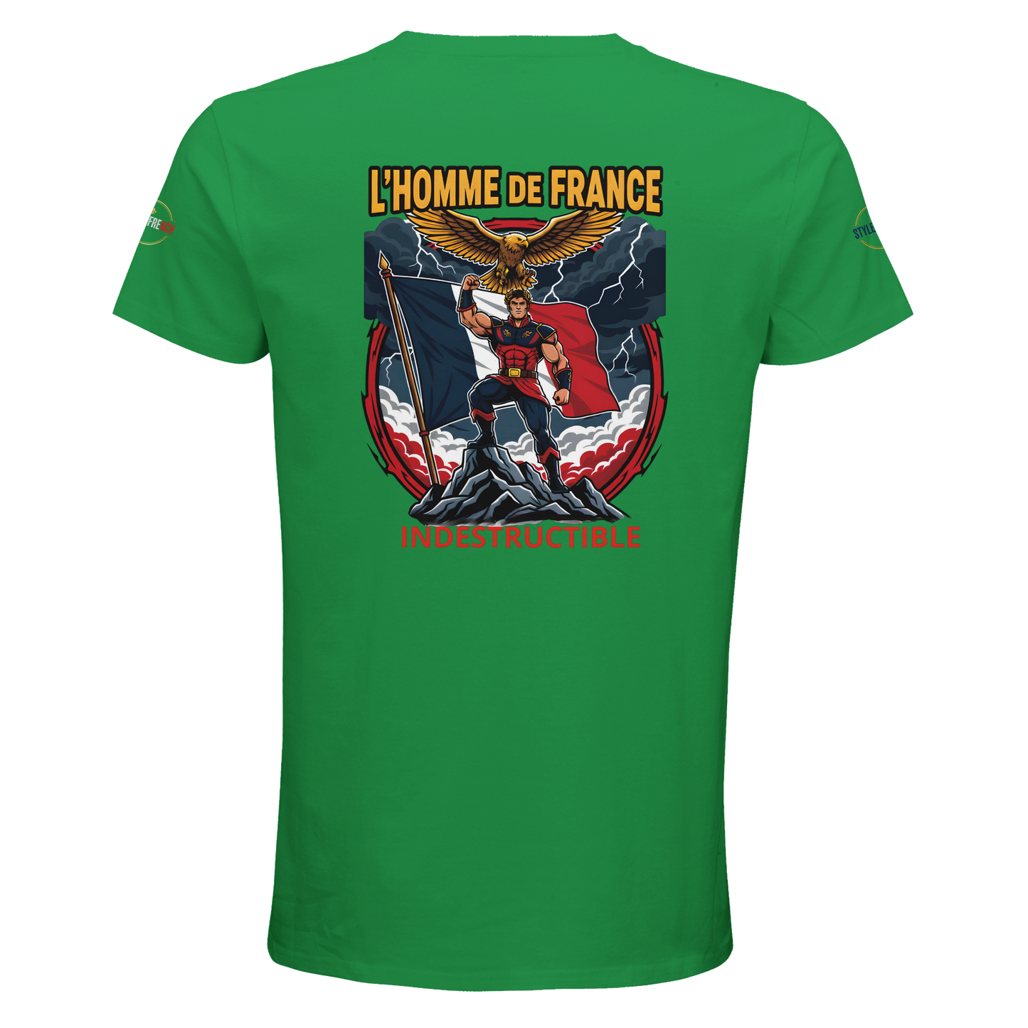 T-Shirt Homme de France – Coton Bio Premium à Col Rond