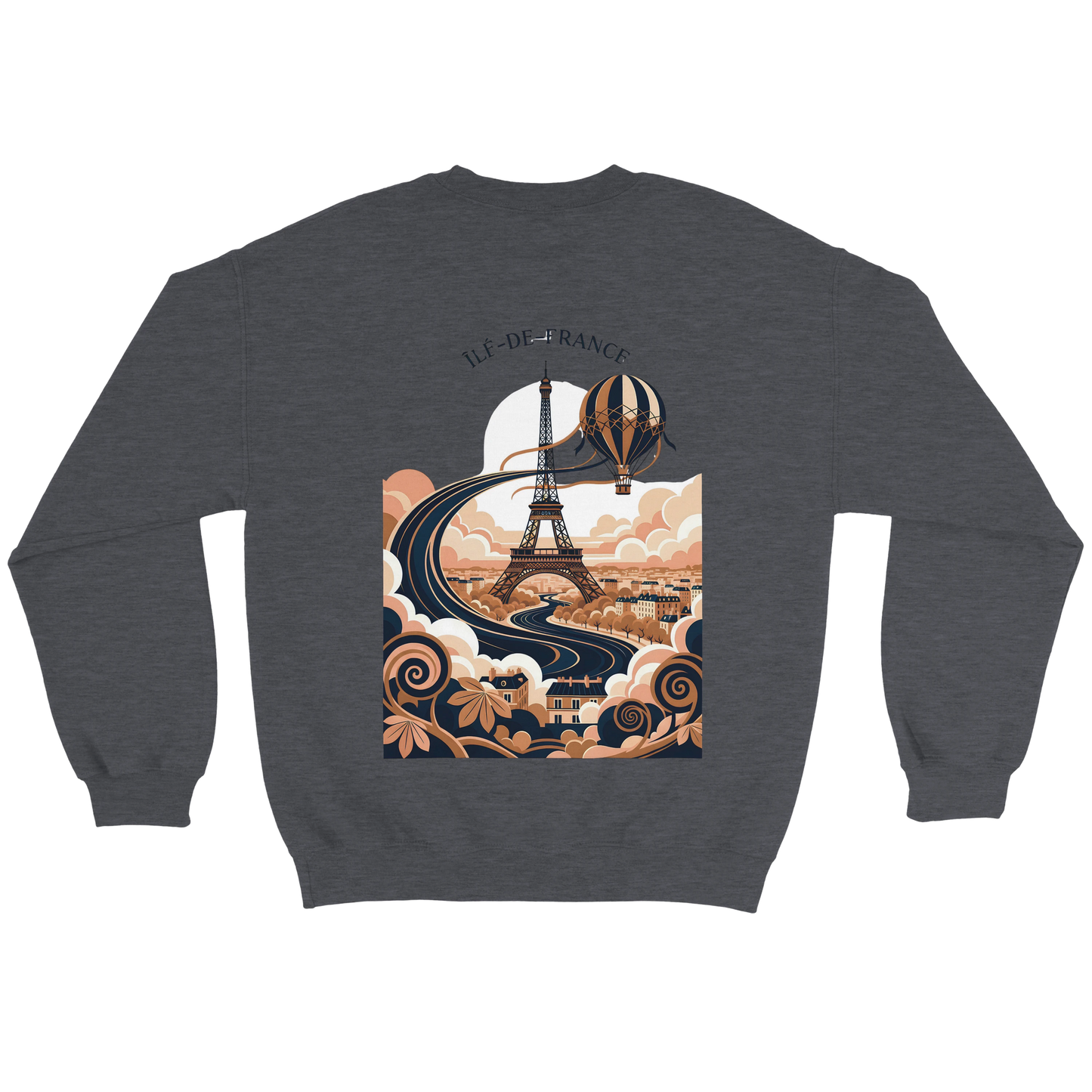 Sweat-shirt Unisexe Île-de-France – Confort Premium et Coupe Classique