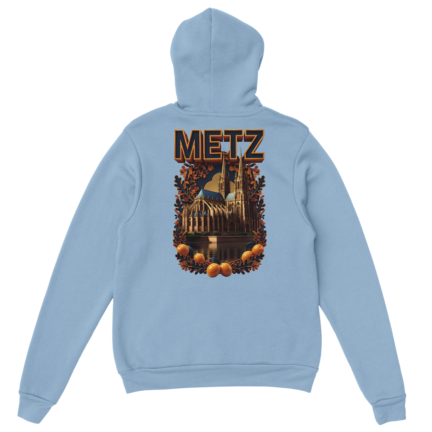 Sweat à capuche unisexe Metz - Ville de France - Design Premium
