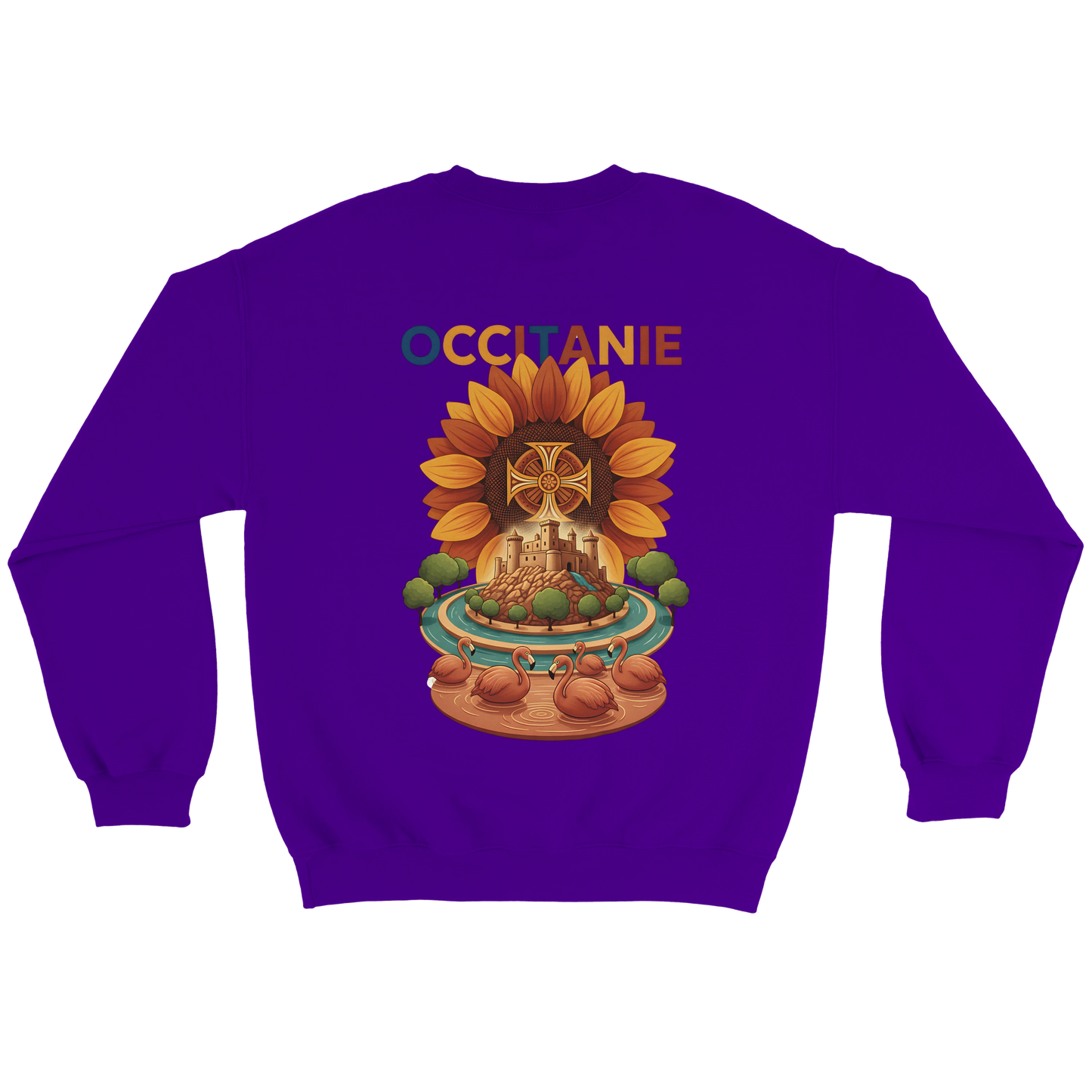 Sweat-shirt Unisexe Occitanie – Sweat Confortable et Résistant