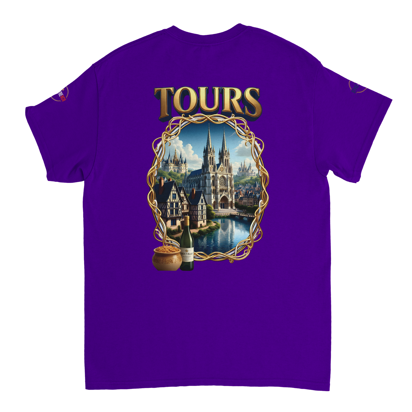 T-shirt Unisexe Tours Ville de France – Coton Épais Premium