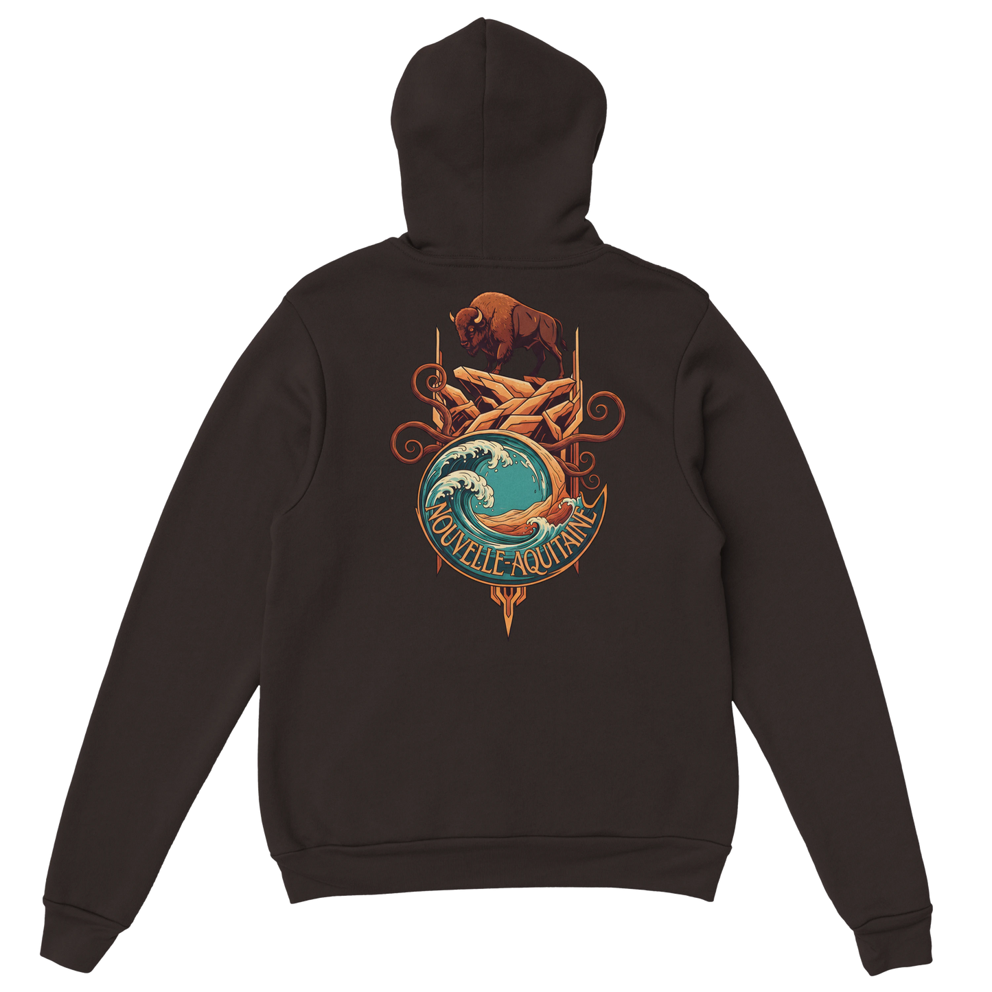 Sweat à capuche unisexe Nouvelle-Aquitaine - Hoodie premium en coton mélangé