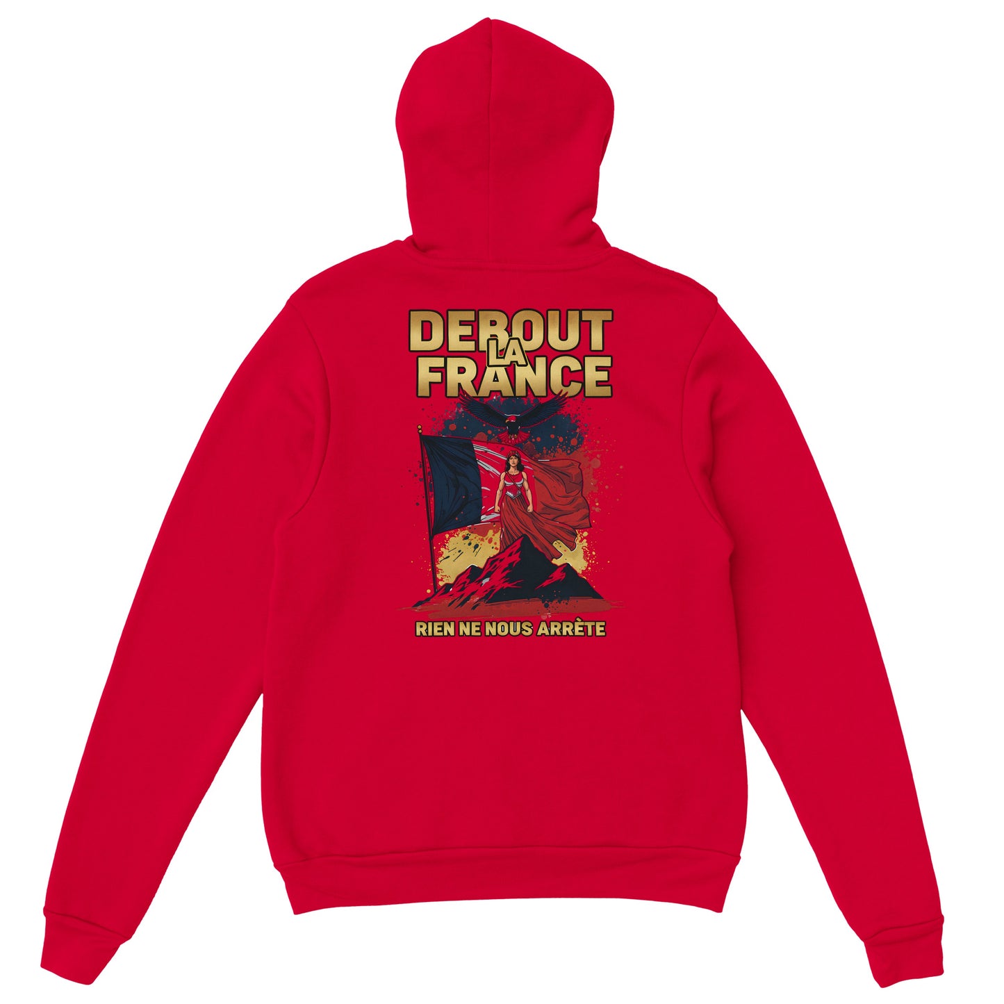 Sweat à capuche femme Debout la France - Hoodie en coton mélangé premium