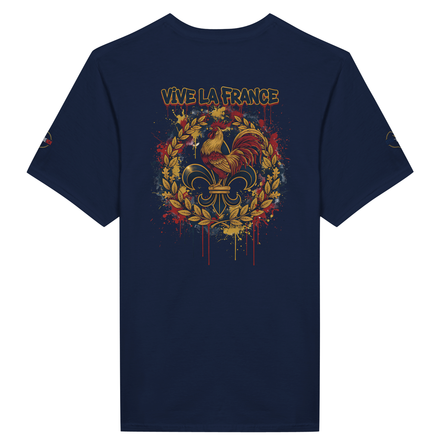 T-shirt Homme 'Vive la France' – Coton Premium, Coupe Classique