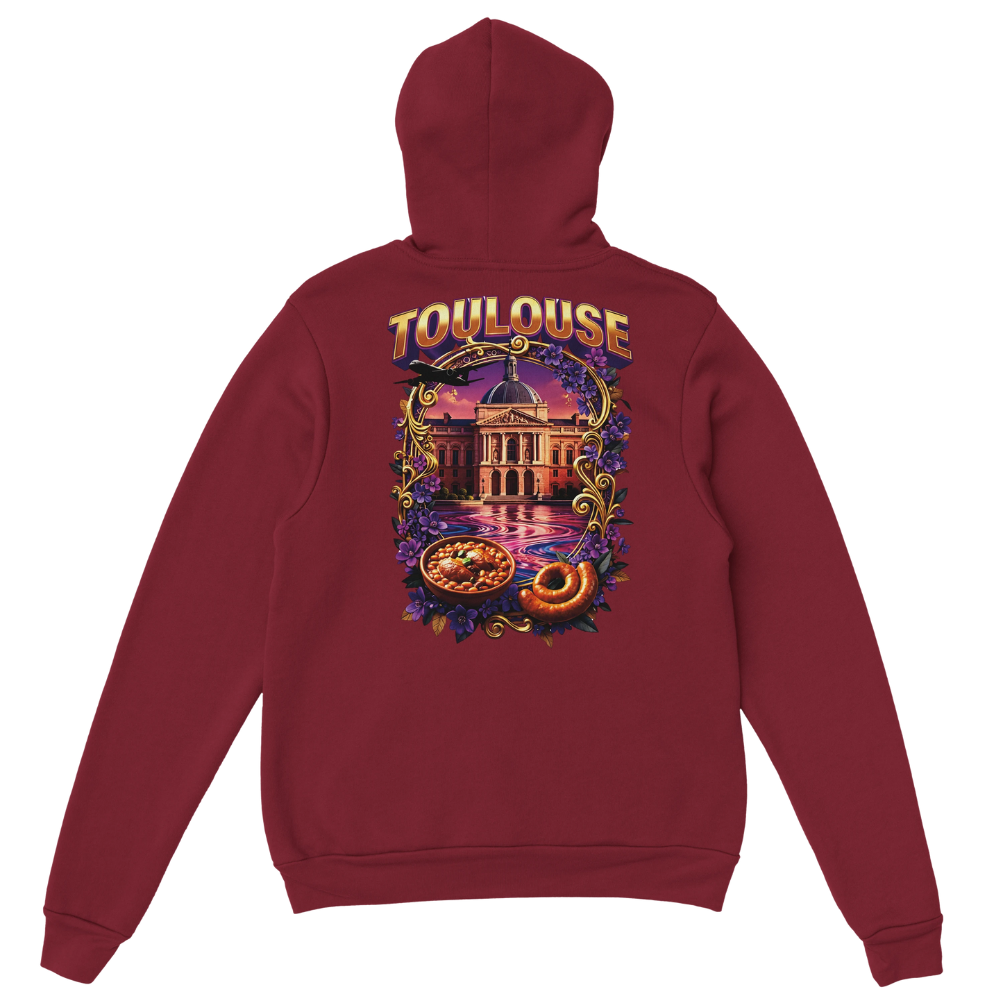 Sweat à Capuche Unisexe Toulouse – Ville de France – Confort Premium