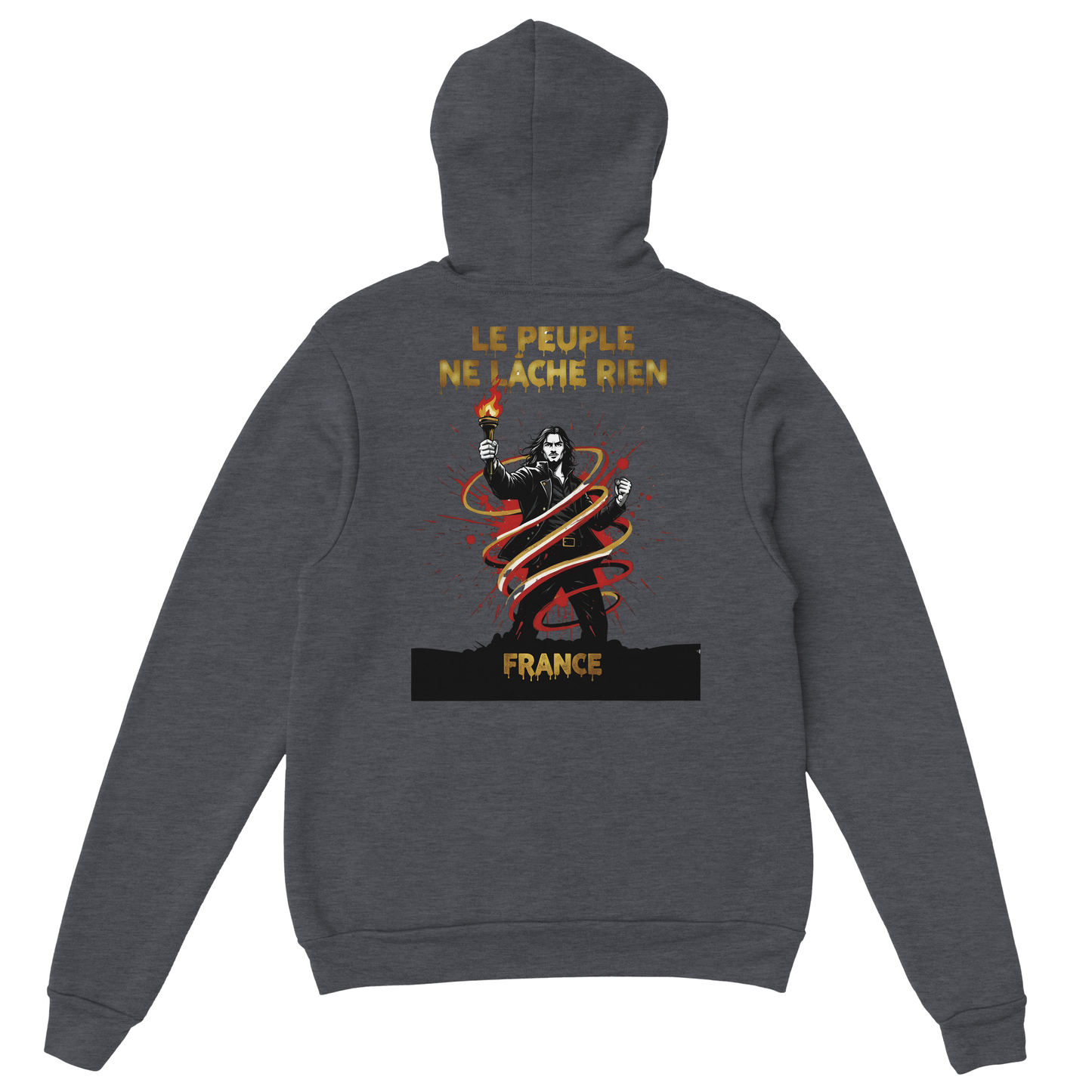 Sweat à Capuche Homme "Le Peuple Ne Lâche Rien" – Confort Premium
