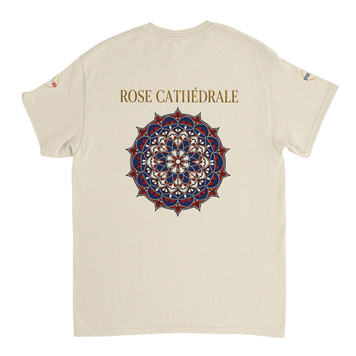 T-shirt Femme Rose Cathédrale – Coton Épais à Coupe Classique
