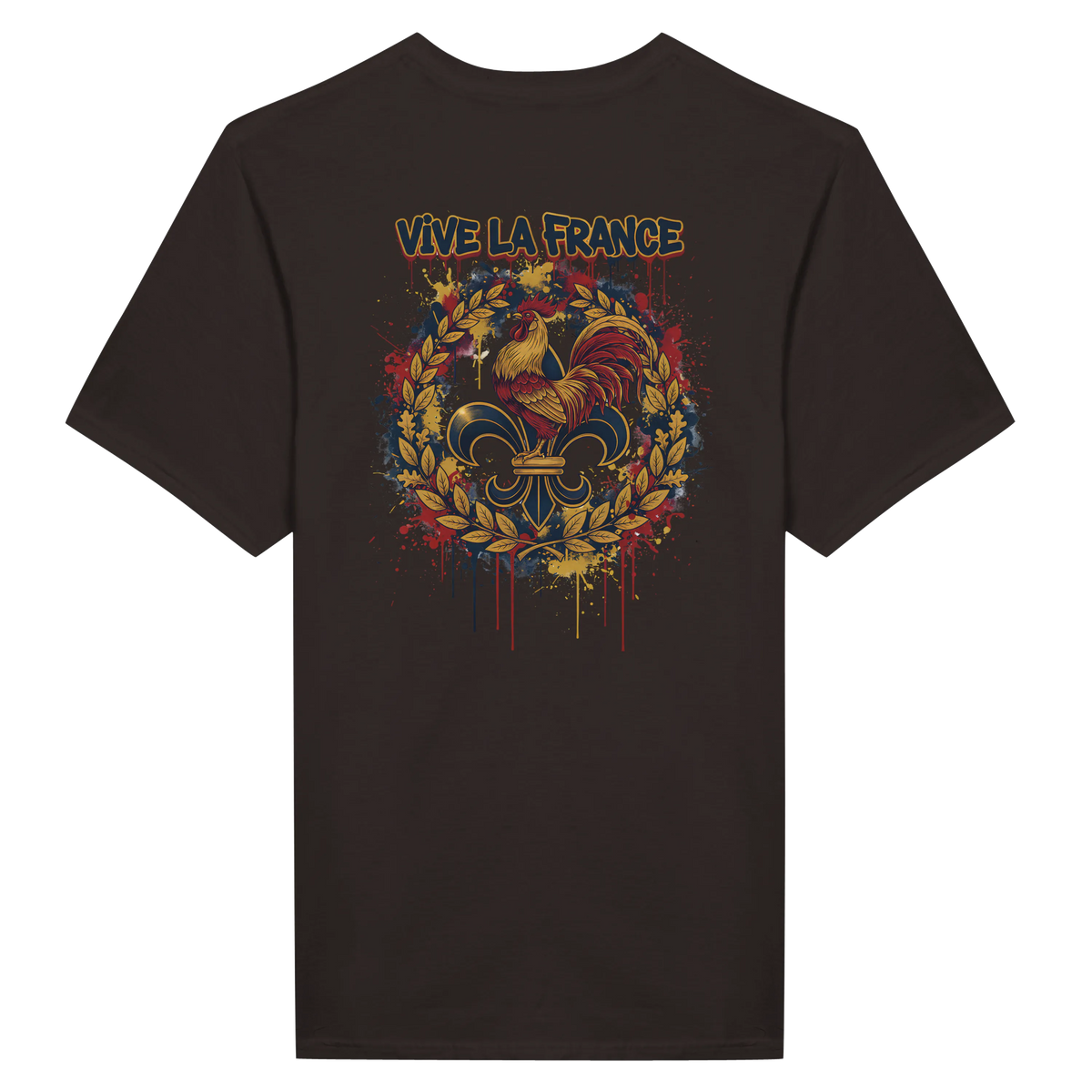 T-shirt Homme 'Vive la France' – Coton Premium, Coupe Classique