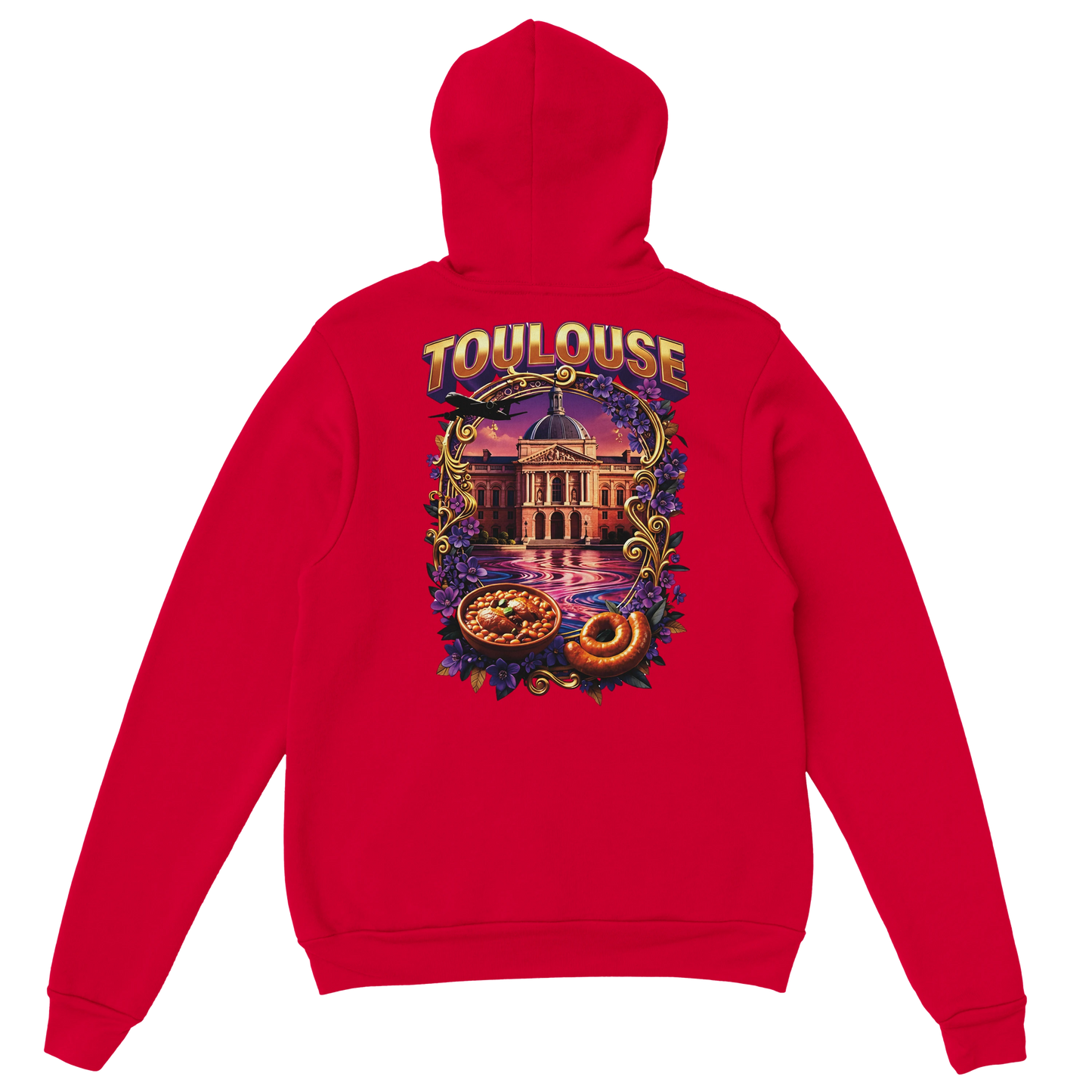 Sweat à Capuche Unisexe Toulouse – Ville de France – Confort Premium