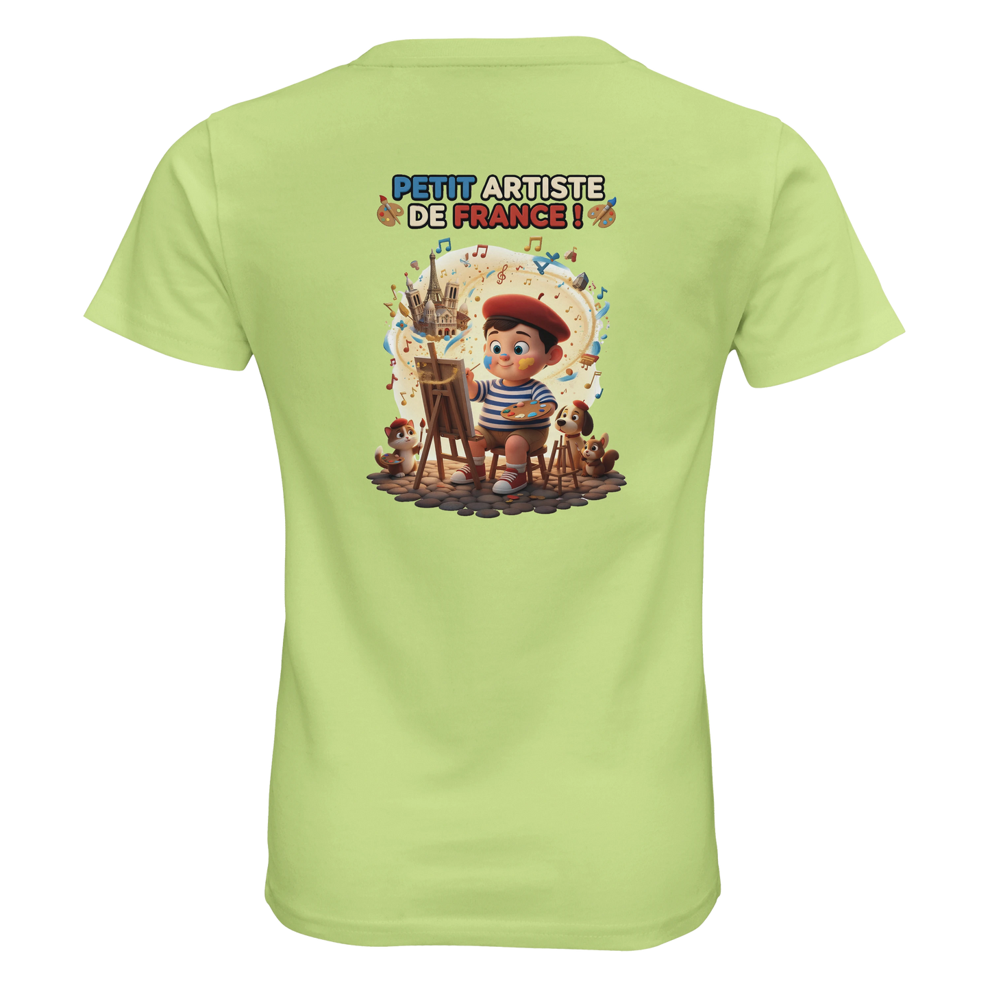 T-shirt Enfant Petit Artiste de France – 100% Coton Bio