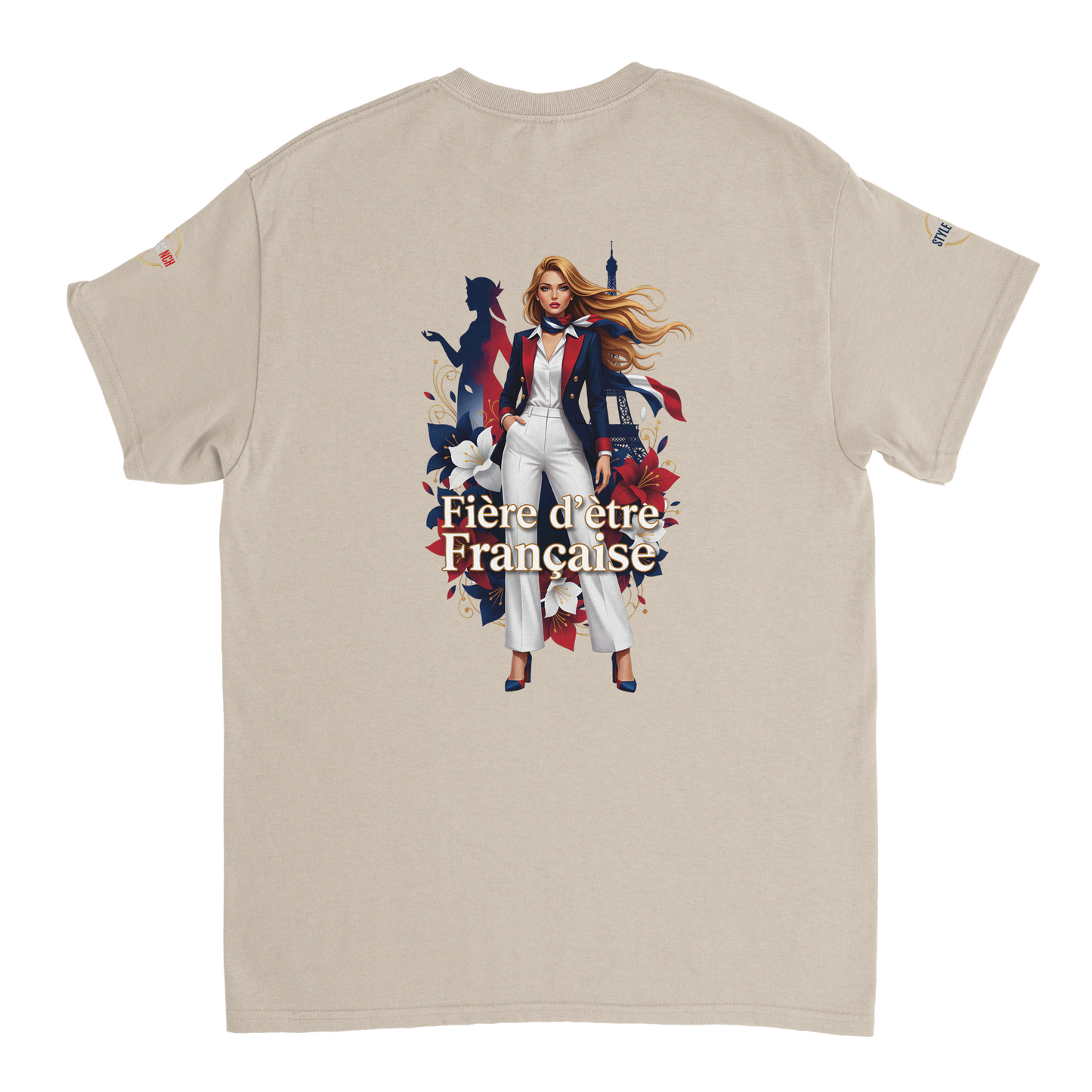T-Shirt Femme Fière d'Être Française – Coton Premium