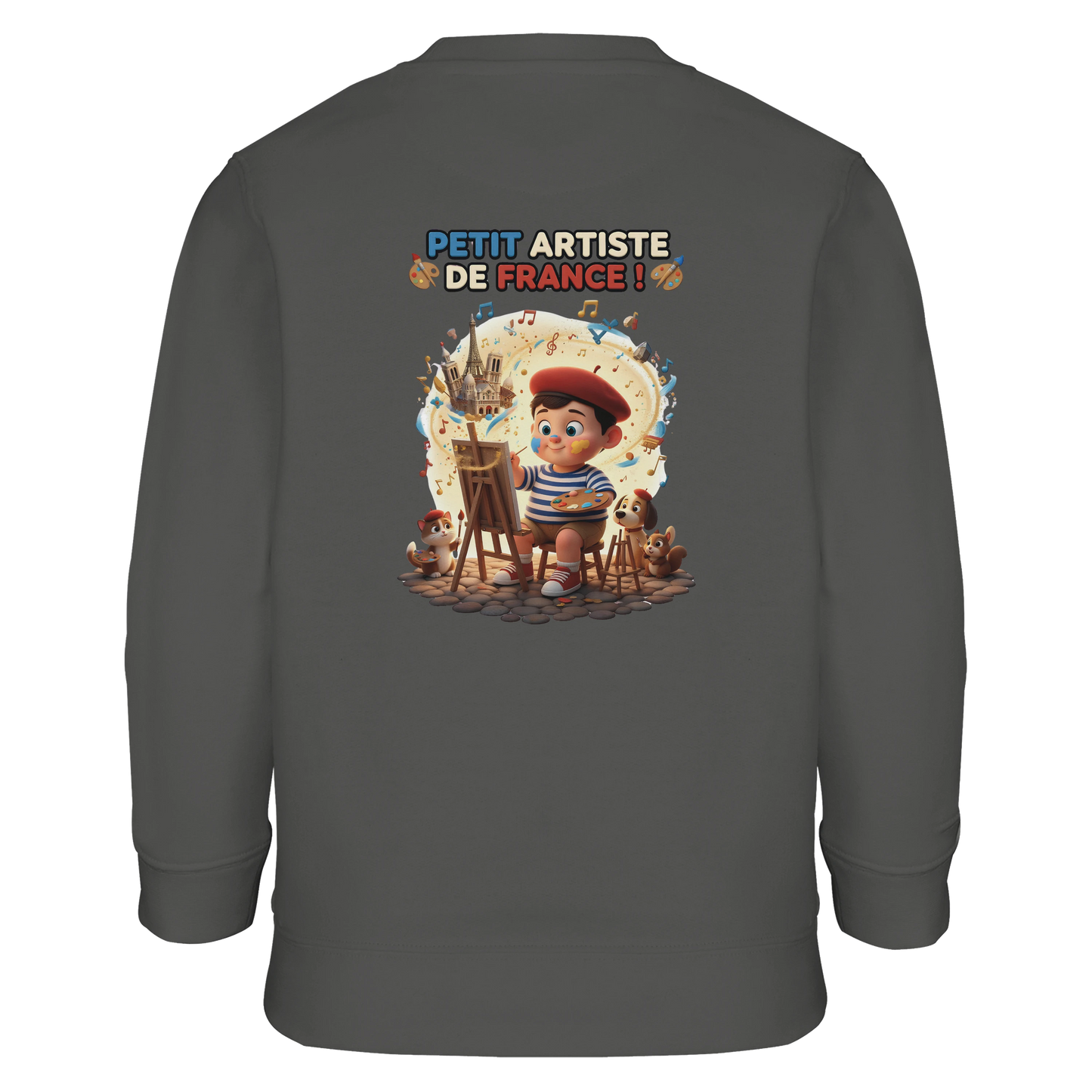 Sweat-shirt Garçon Petit Artiste de France – Coton Bio Confortable
