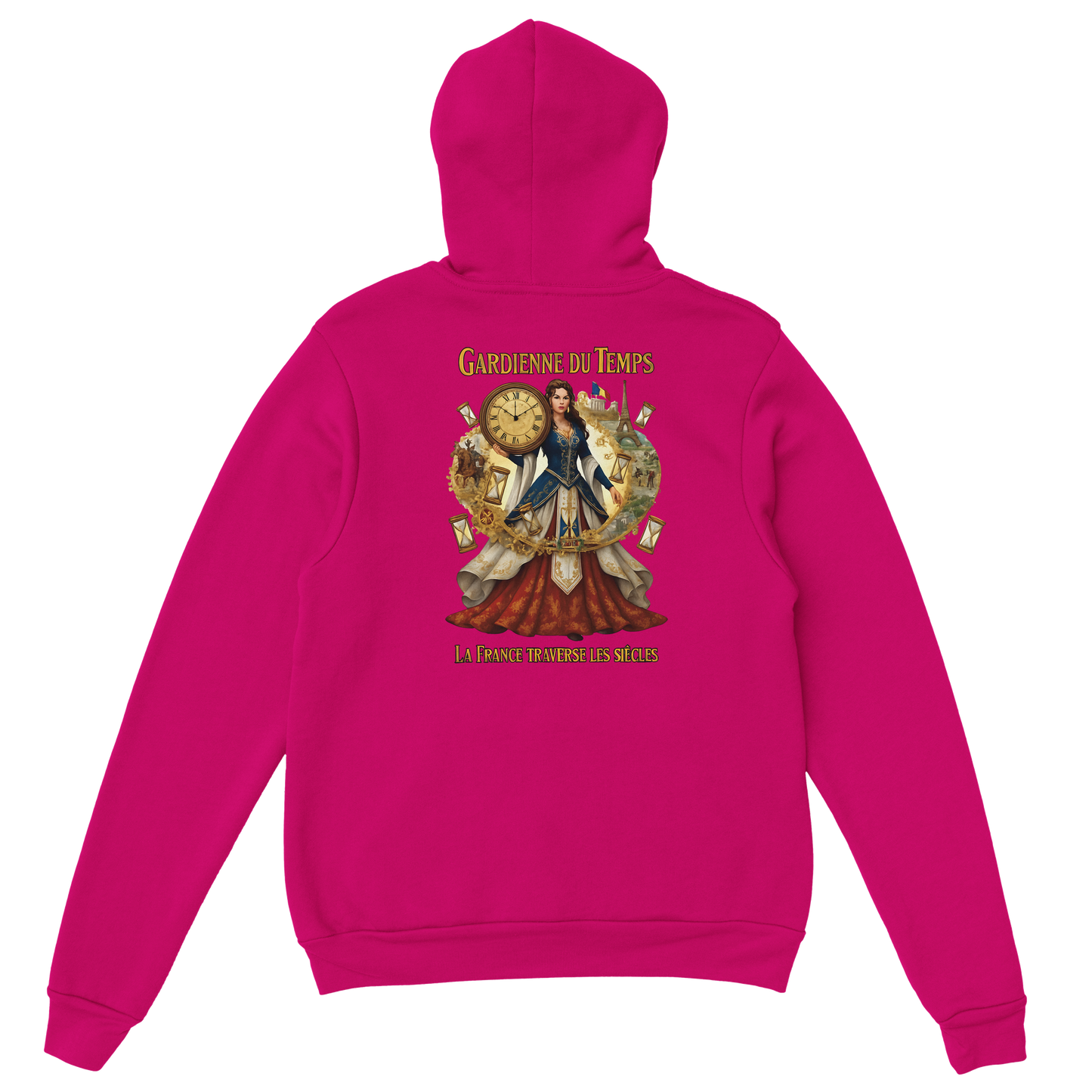 Sweat à Capuche Femme Gardienne du Temps - Confort Premium