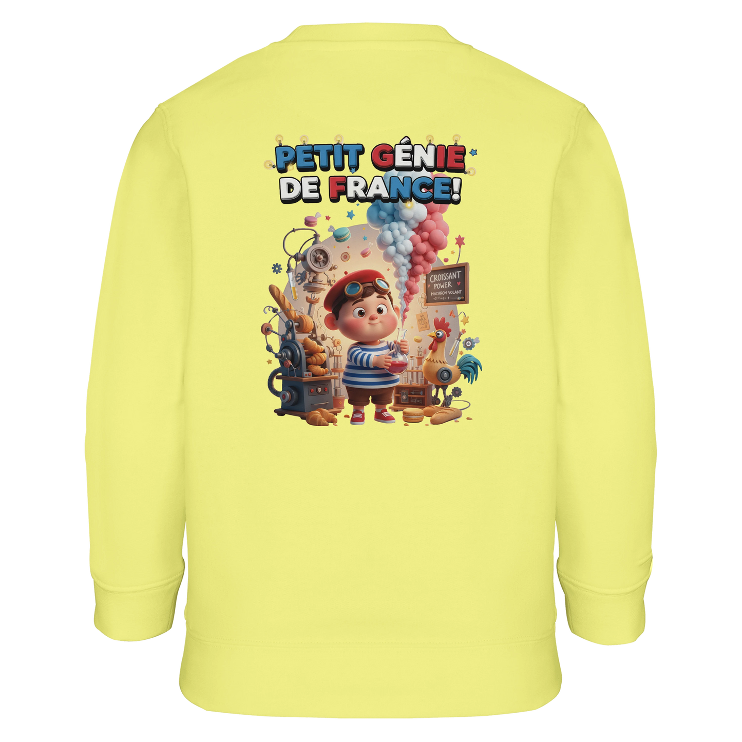Sweat-shirt Garçon Petit Génie Français - Sweat Doux et Écoresponsable
