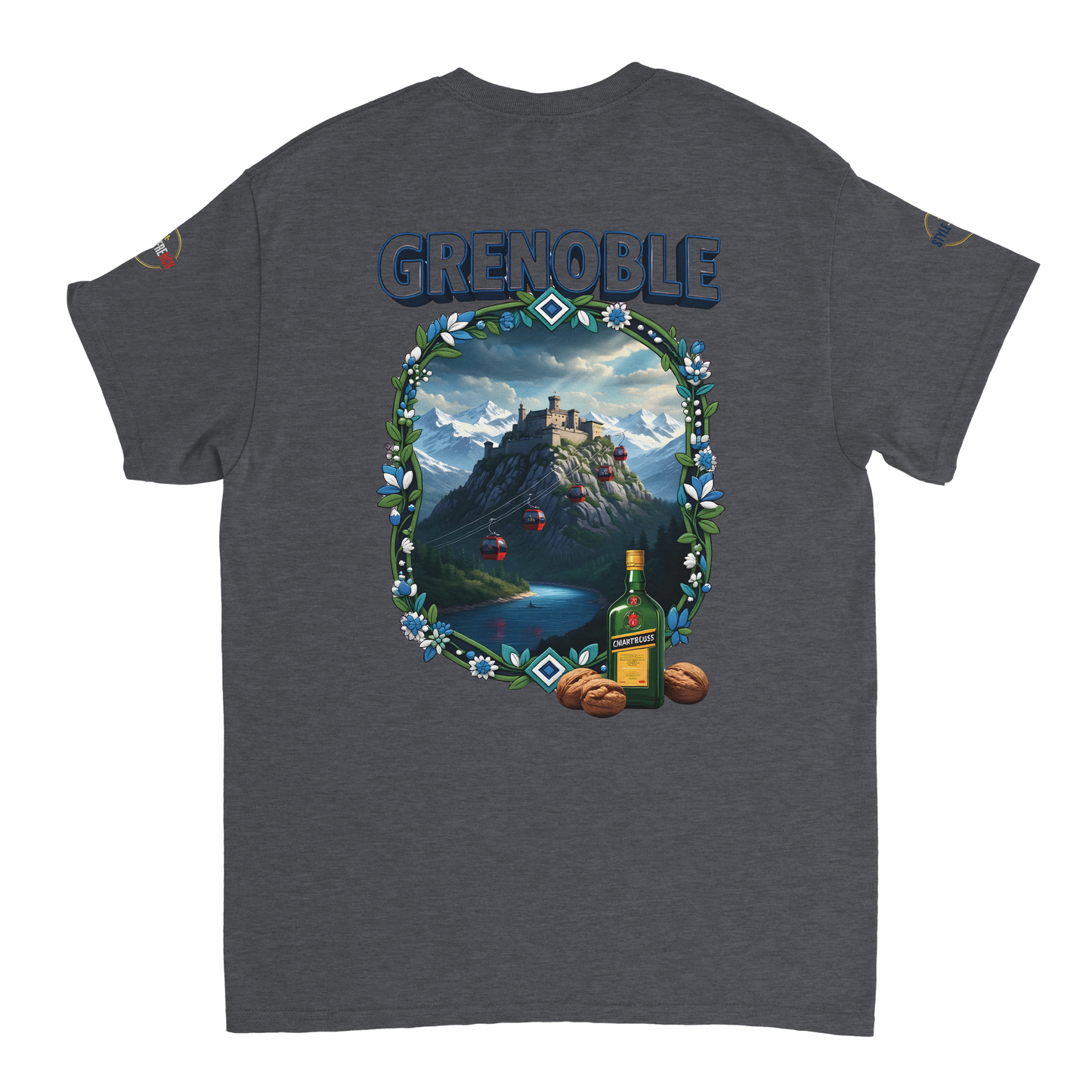 T-shirt Unisexe Grenoble - Ville de France - Coton Premium
