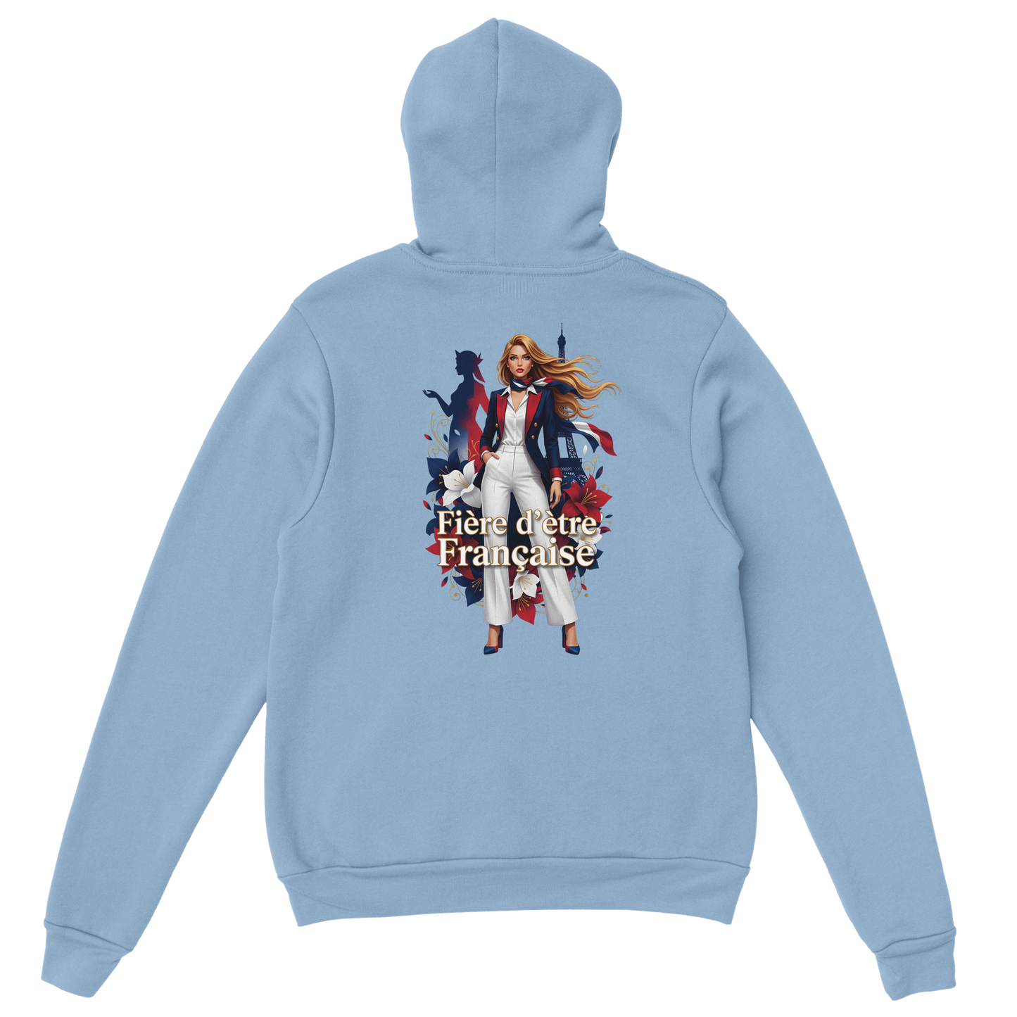 Sweat à Capuche Femme Fière d'être Française - Confort Premium