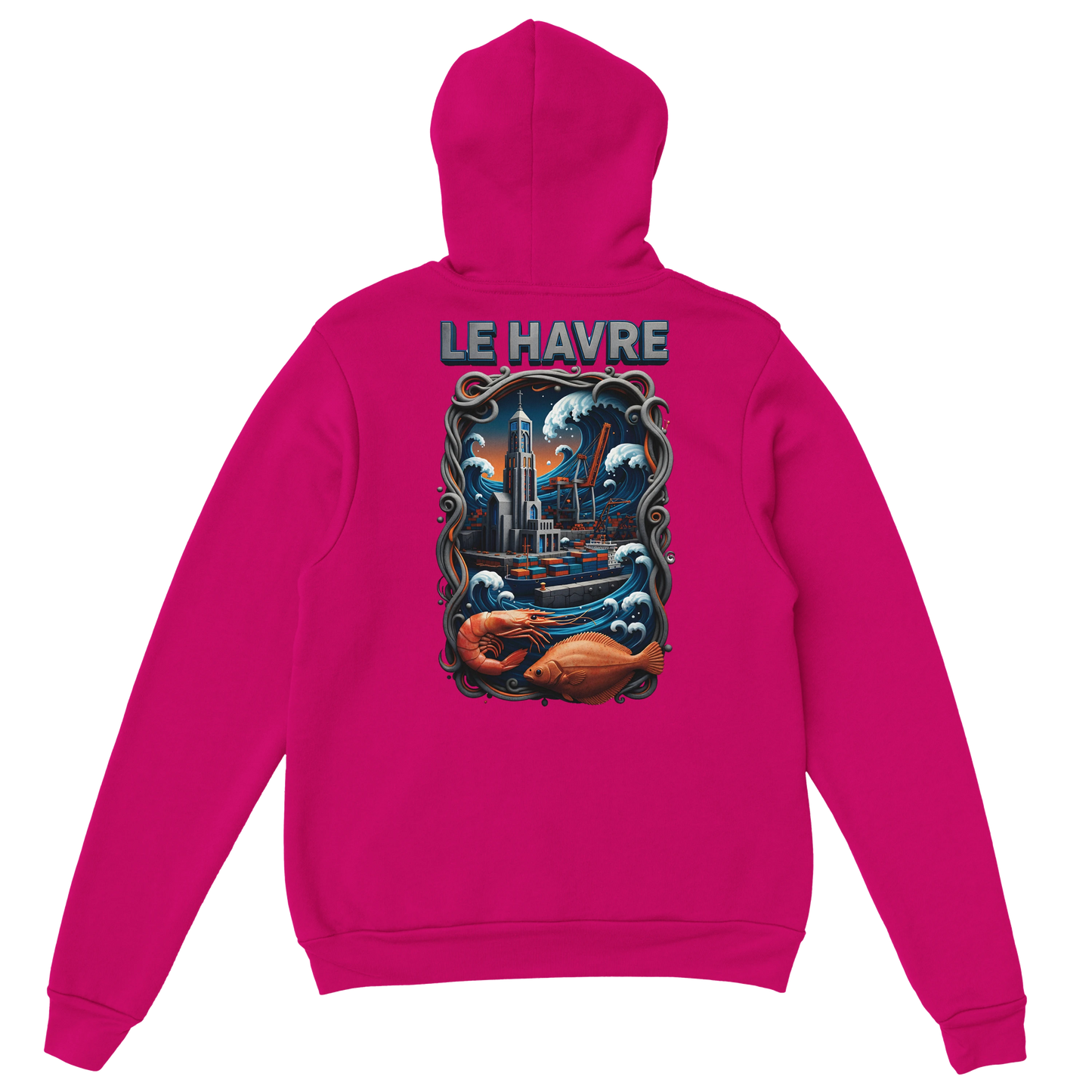 Sweat à Capuche Unisexe Le Havre – Hoodie Confortable et Résistant