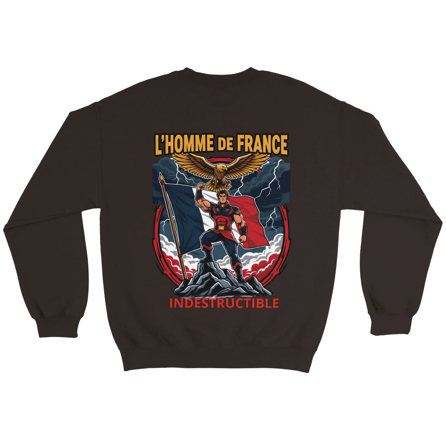 Sweat-shirt Homme France - Premium Cotton Blend Crewneck