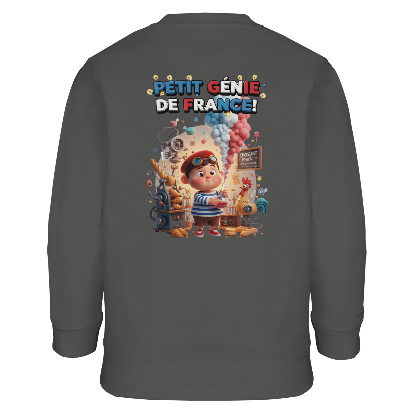 Sweat-shirt Garçon Petit Génie Français - Sweat Doux et Écoresponsable