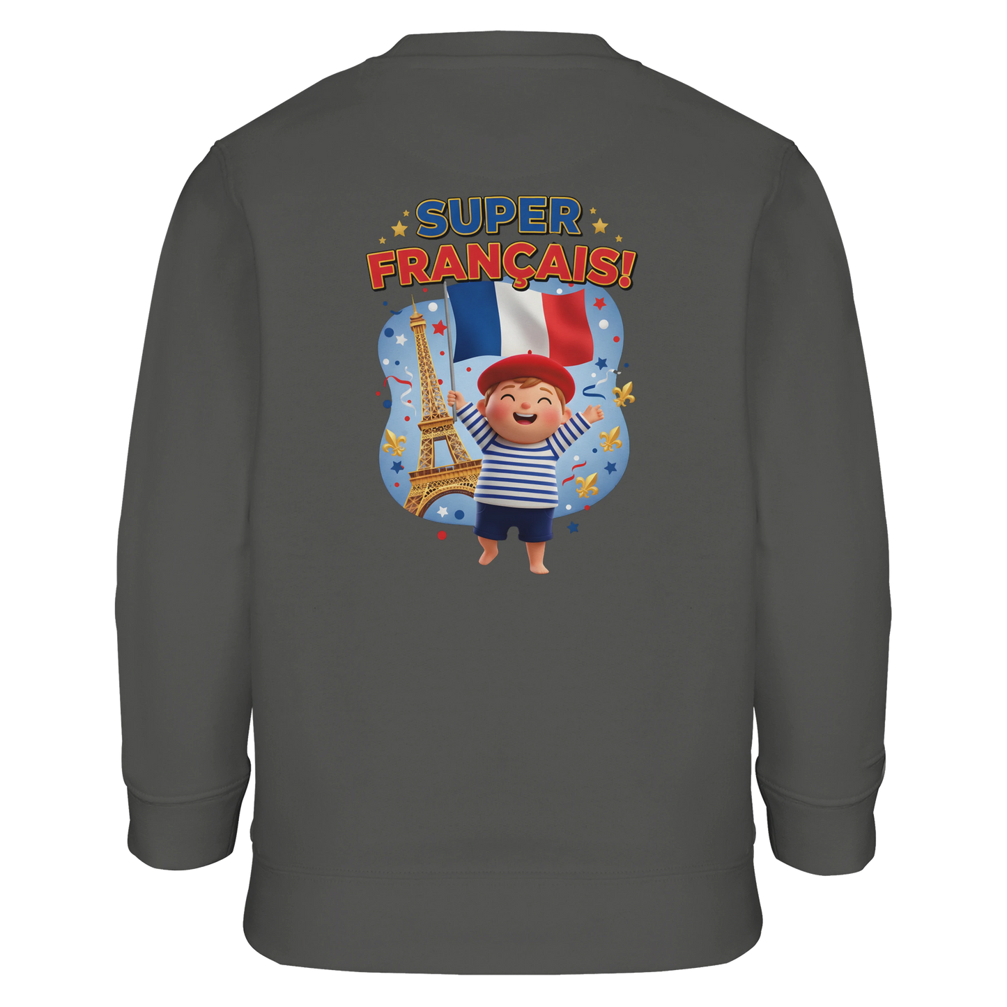 Sweat-shirt Enfant Éco-Responsable - Design Super Français