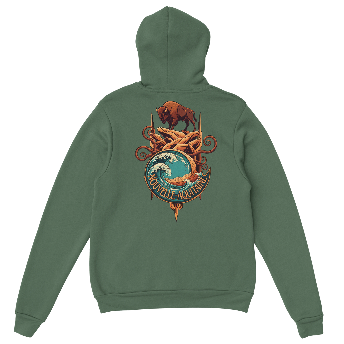 Sweat à capuche unisexe Nouvelle-Aquitaine - Hoodie premium en coton mélangé