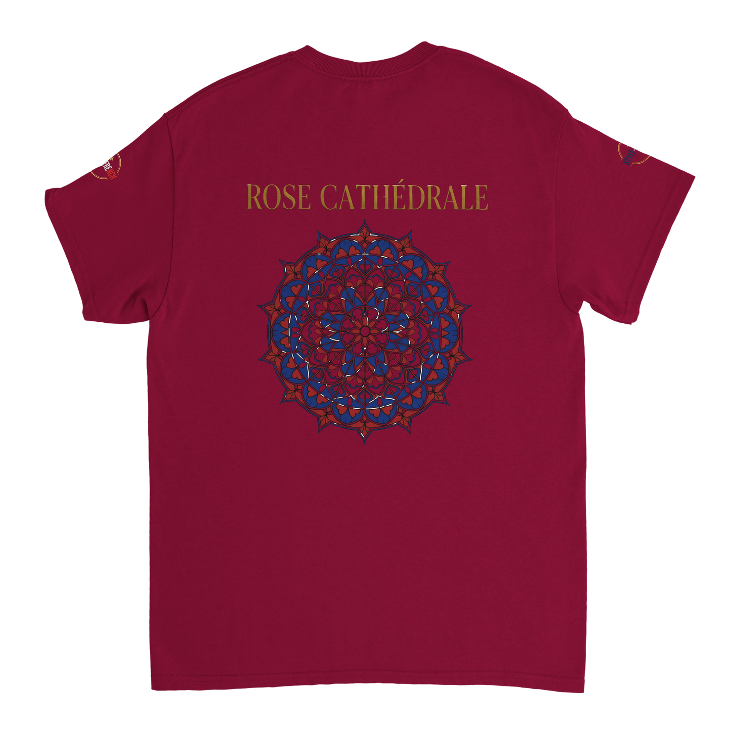 T-shirt Femme Rose Cathédrale – Coton Épais à Coupe Classique