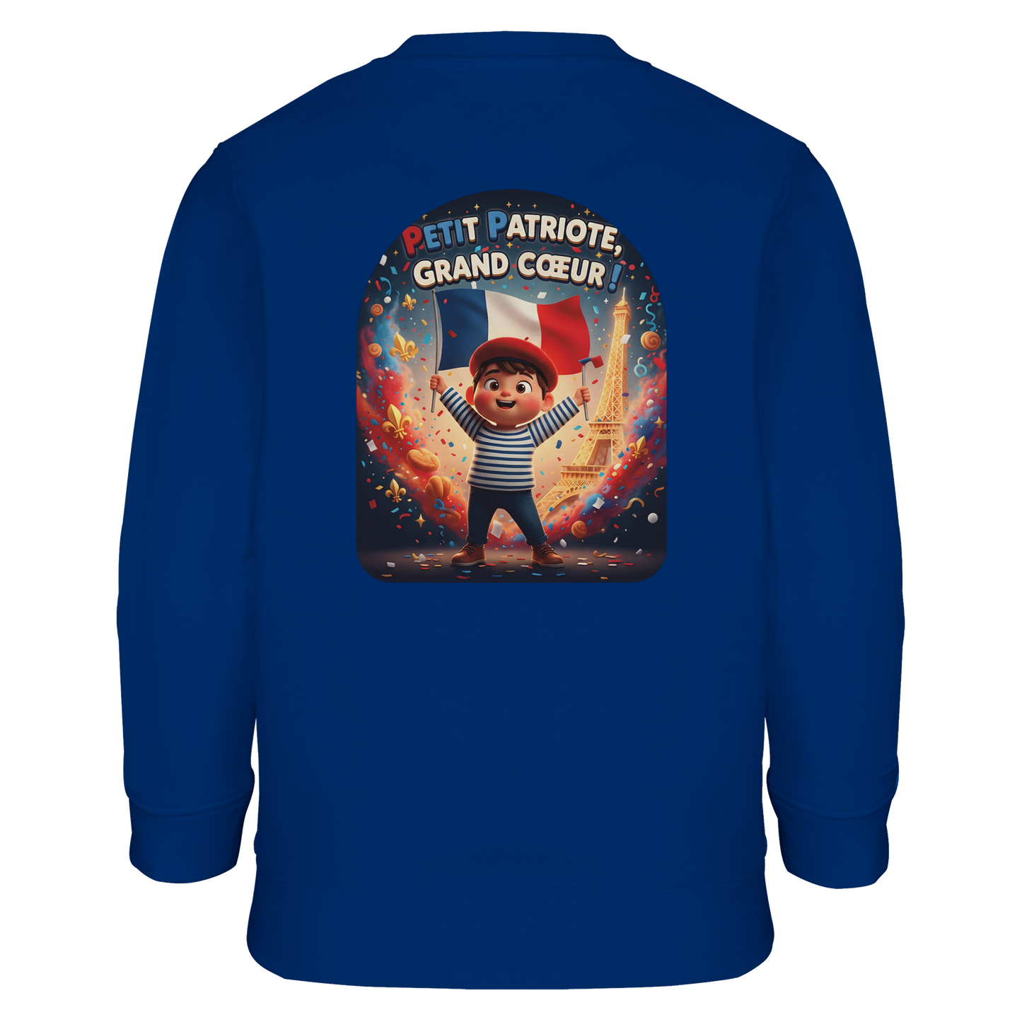 Sweat-shirt Garçon Petit Patriote - Coton Recyclé Confortable