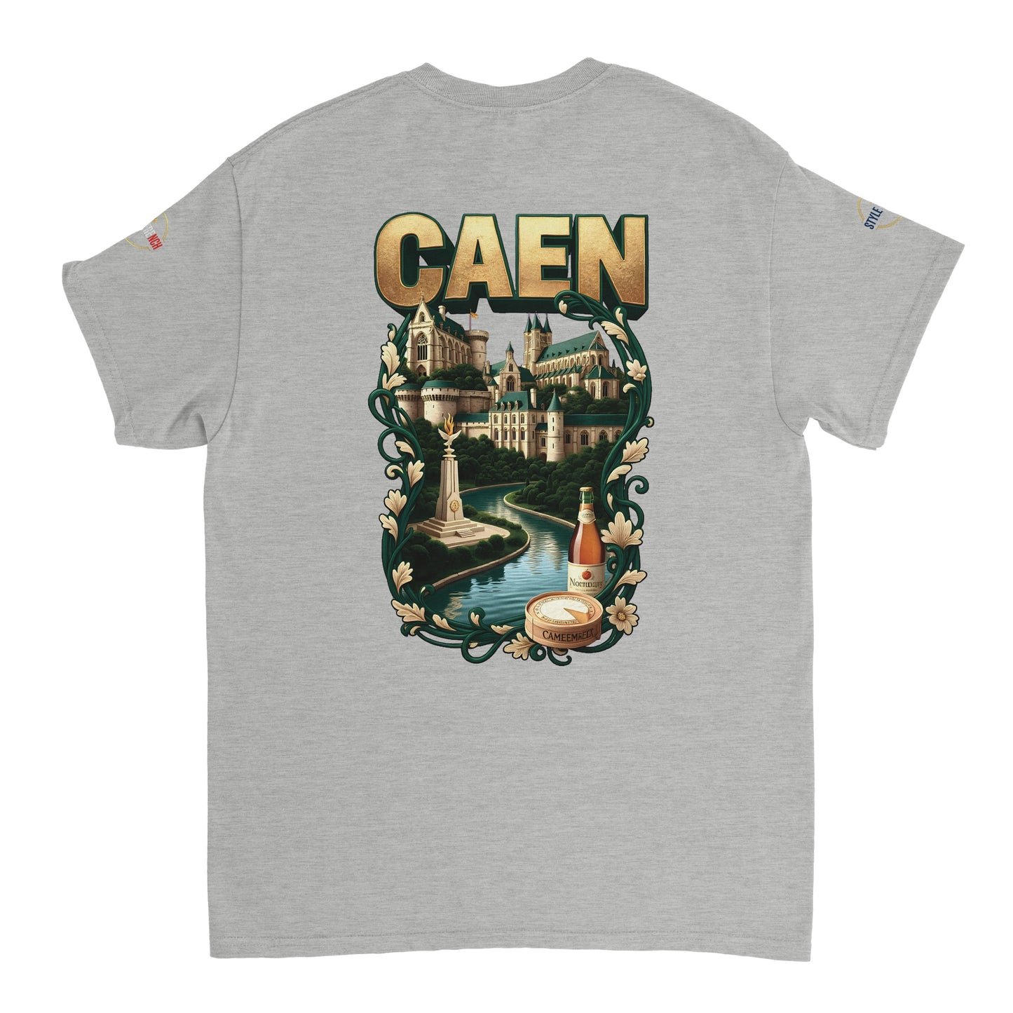 T-shirt Unisexe Caen - Ville de France - Design Classique en Coton