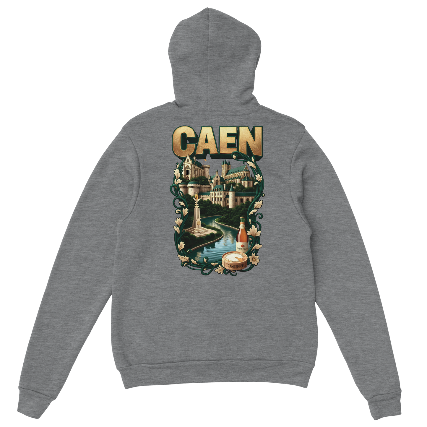 Sweat à capuche Caen - Ville de France - Unisexe Premium