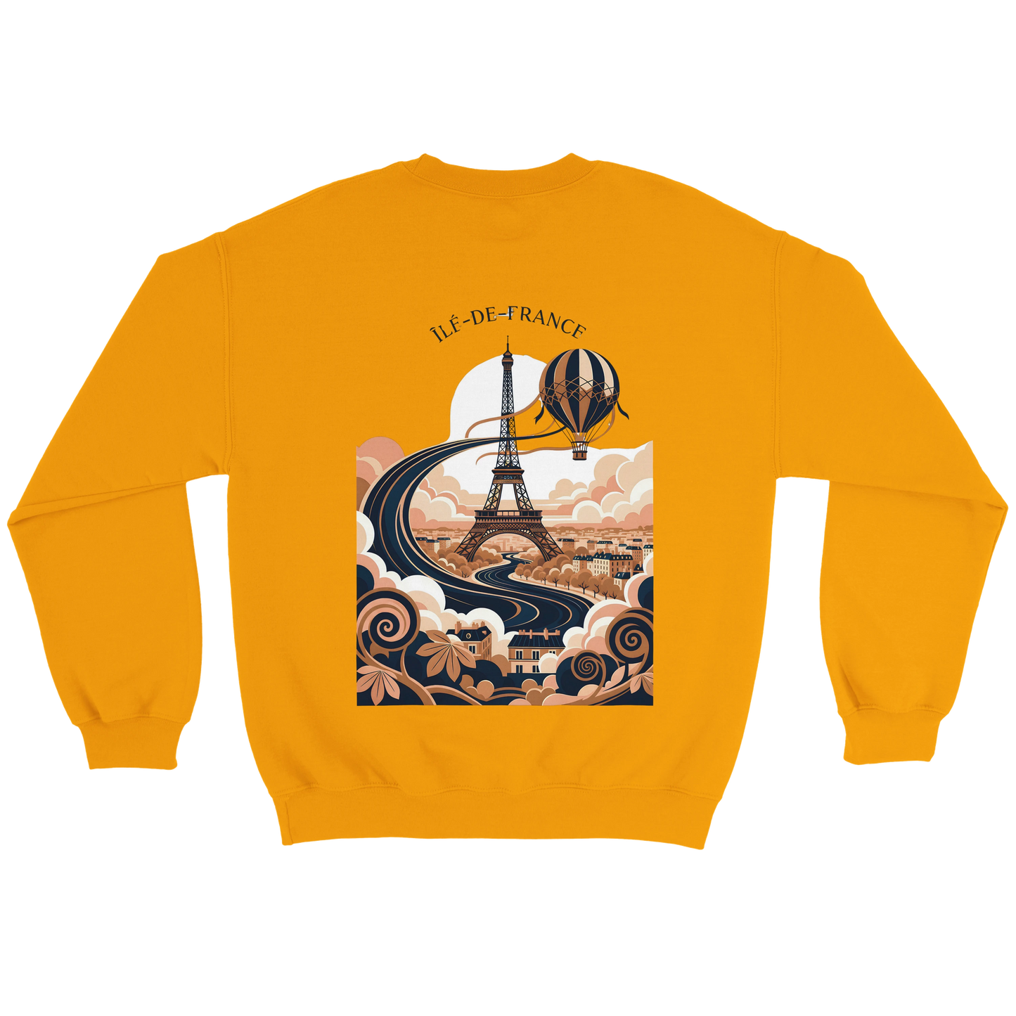 Sweat-shirt Unisexe Île-de-France – Confort Premium et Coupe Classique