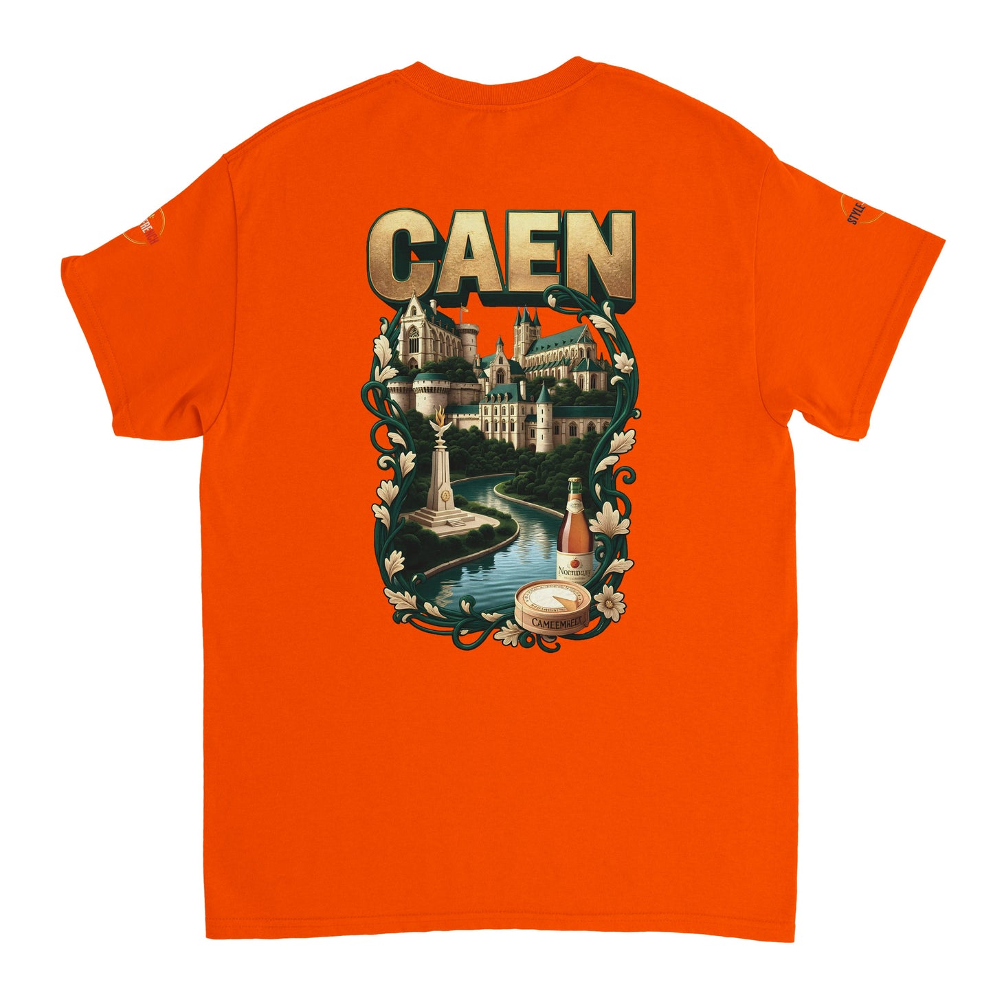 T-shirt Unisexe Caen - Ville de France - Design Classique en Coton