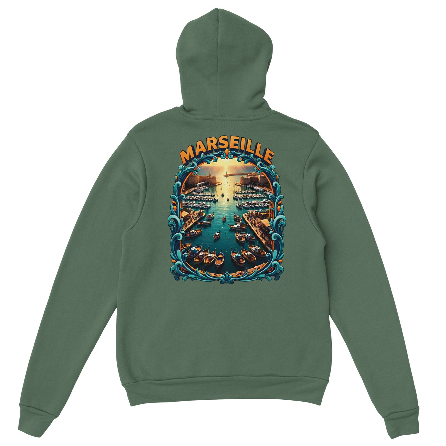 Sweat à capuche unisexe Marseille – Hoodie premium en coton mélangé