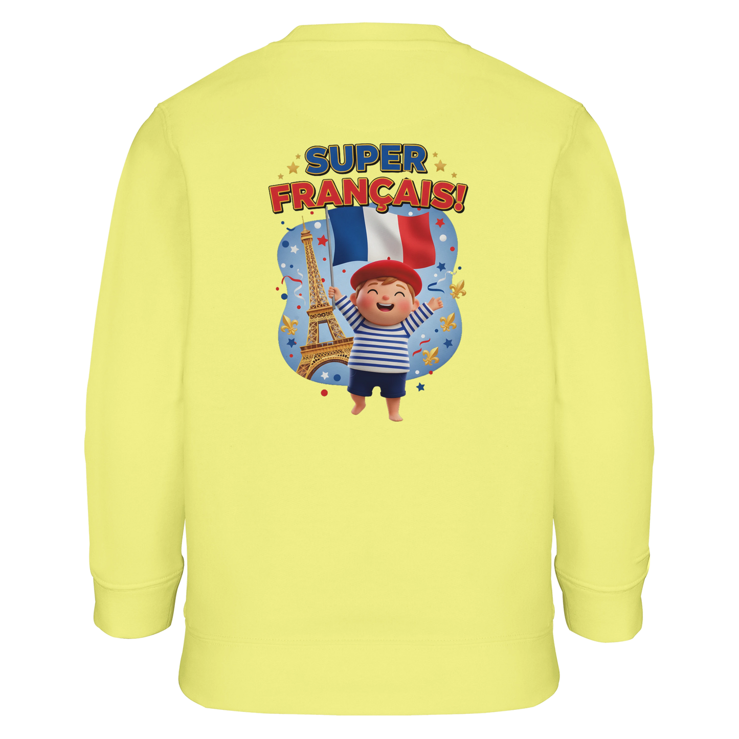 Sweat-shirt Enfant Éco-Responsable - Design Super Français