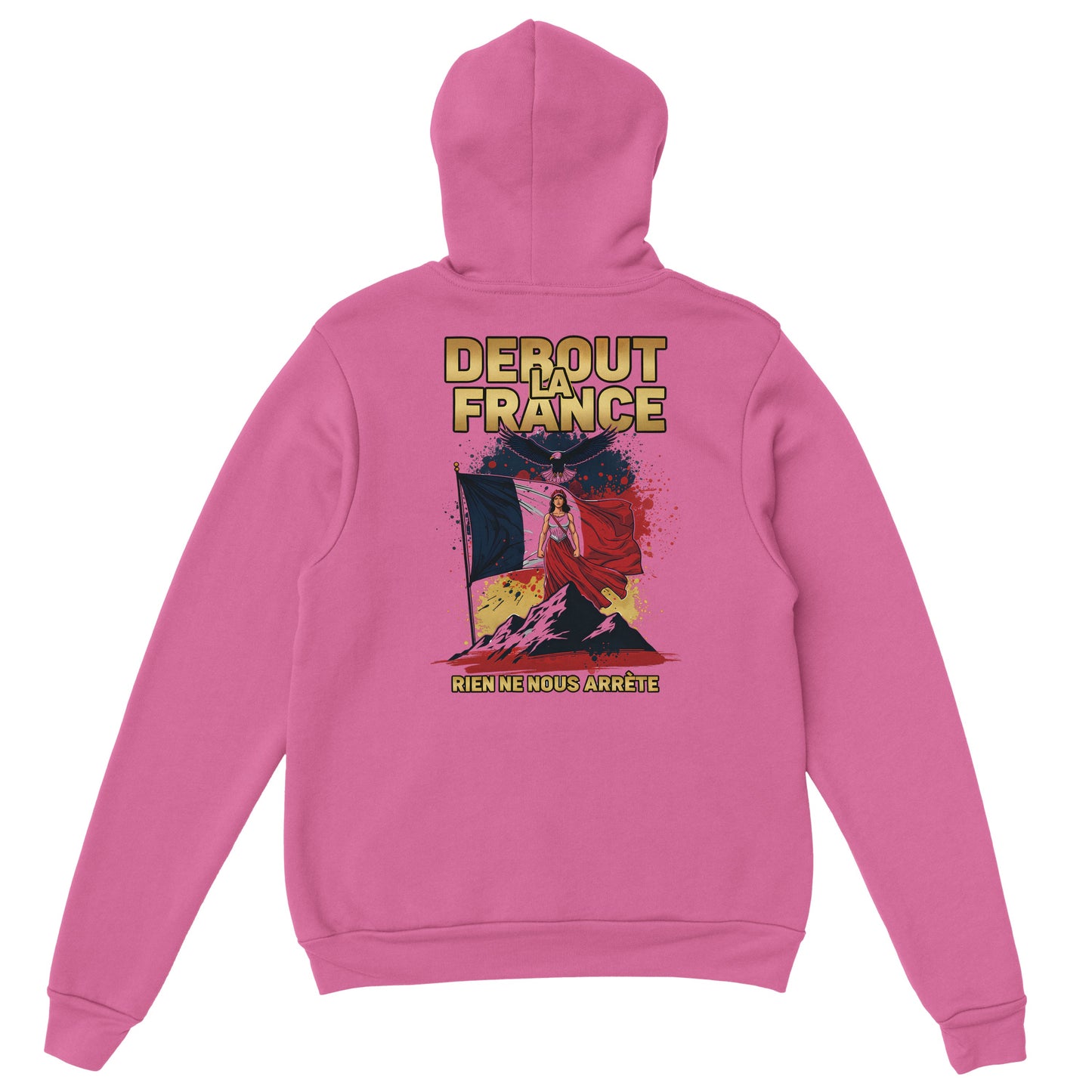 Sweat à capuche femme Debout la France - Hoodie en coton mélangé premium