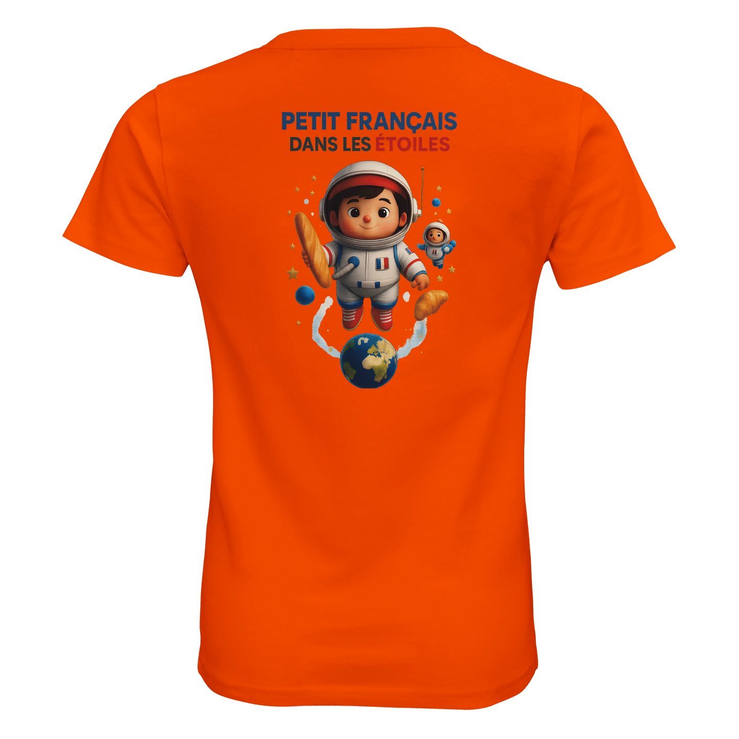 T-shirt garçon Petit Français Dans les Étoiles – 100% Coton Bio