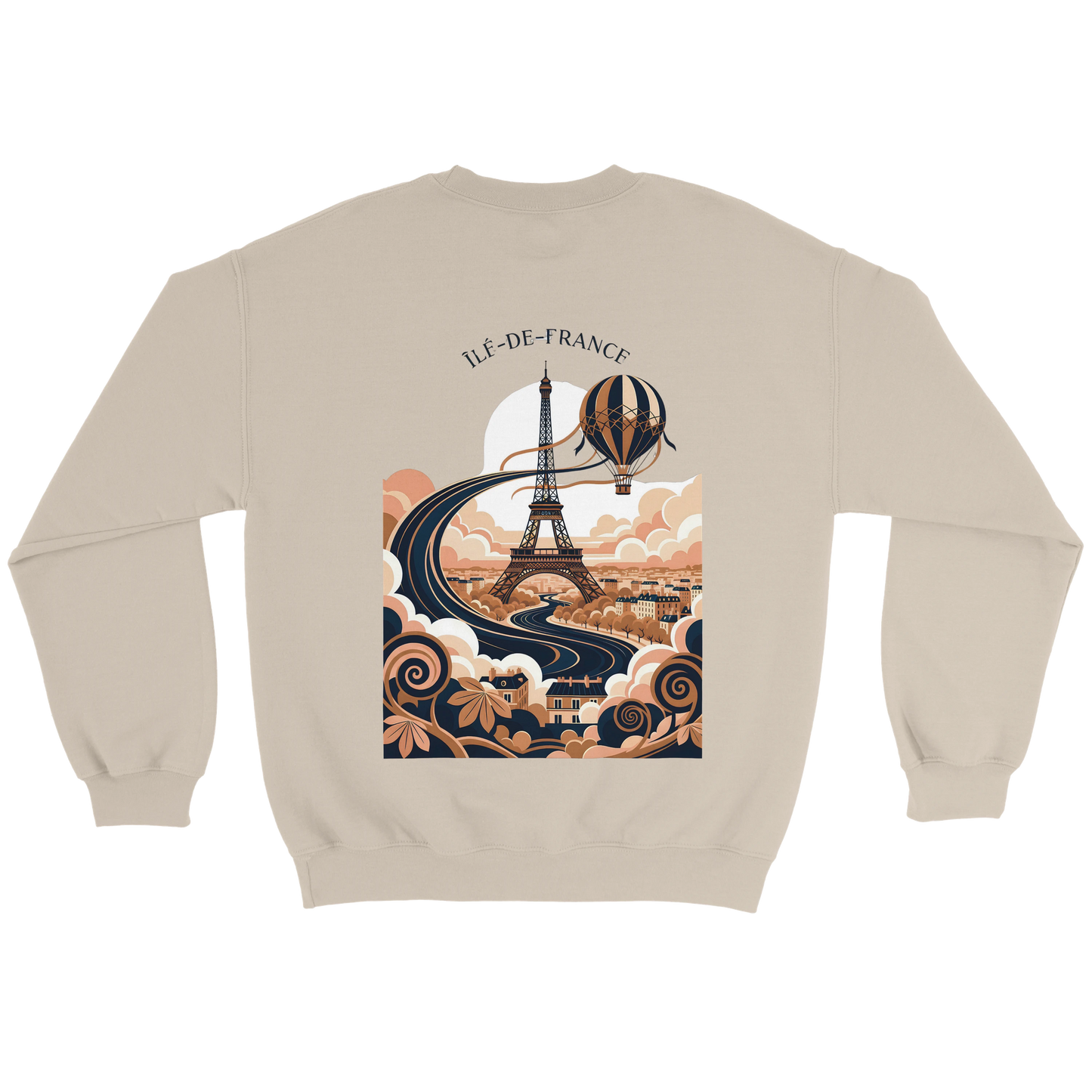 Sweat-shirt Unisexe Île-de-France – Confort Premium et Coupe Classique