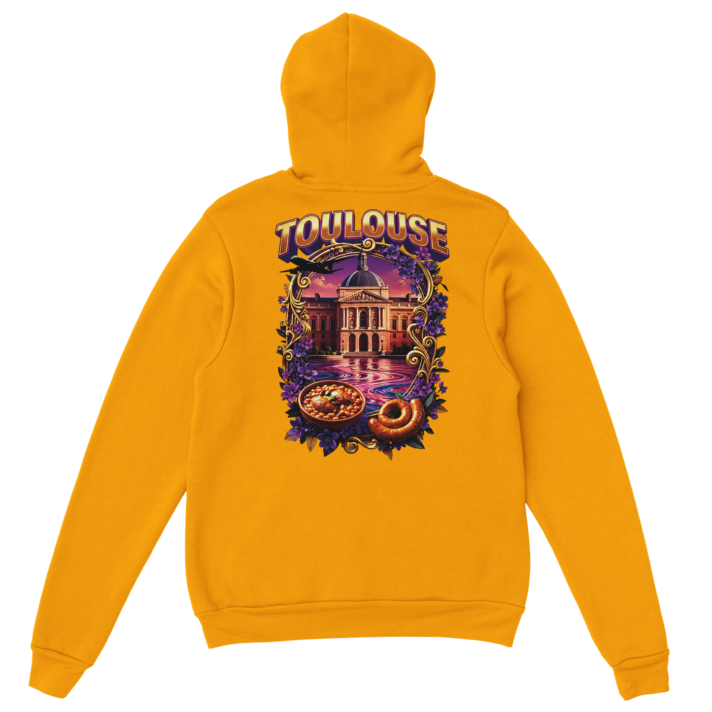 Sweat à Capuche Unisexe Toulouse – Ville de France – Confort Premium