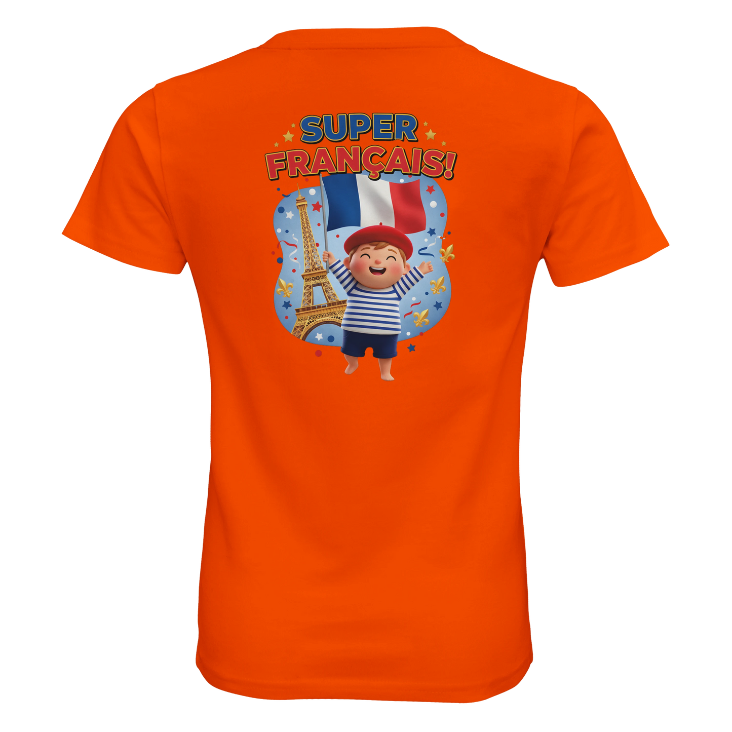 T-shirt Garçon Super Français - 100% Coton Bio