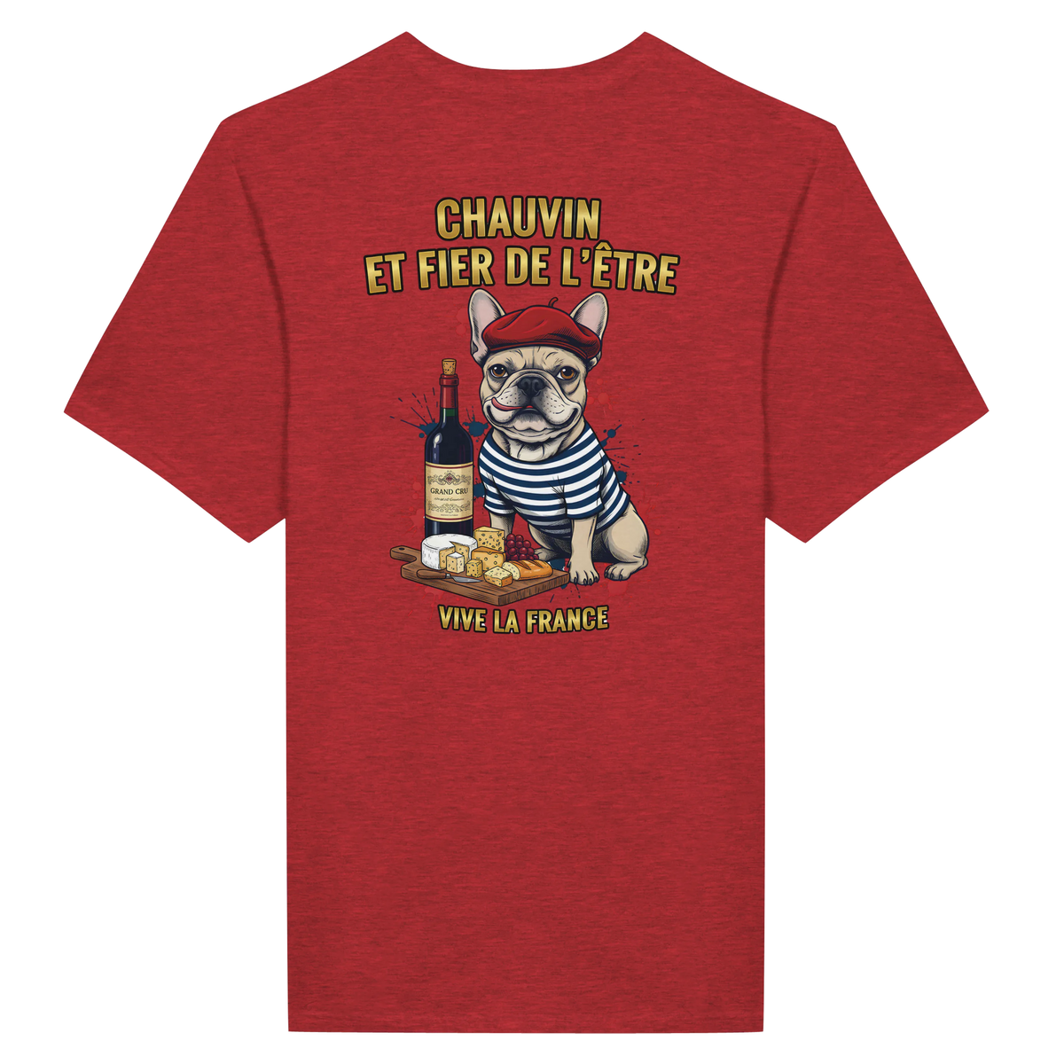 T-shirt Homme Chauvin et Fier de l'Être - Classique Ras du Cou Gildan 64000