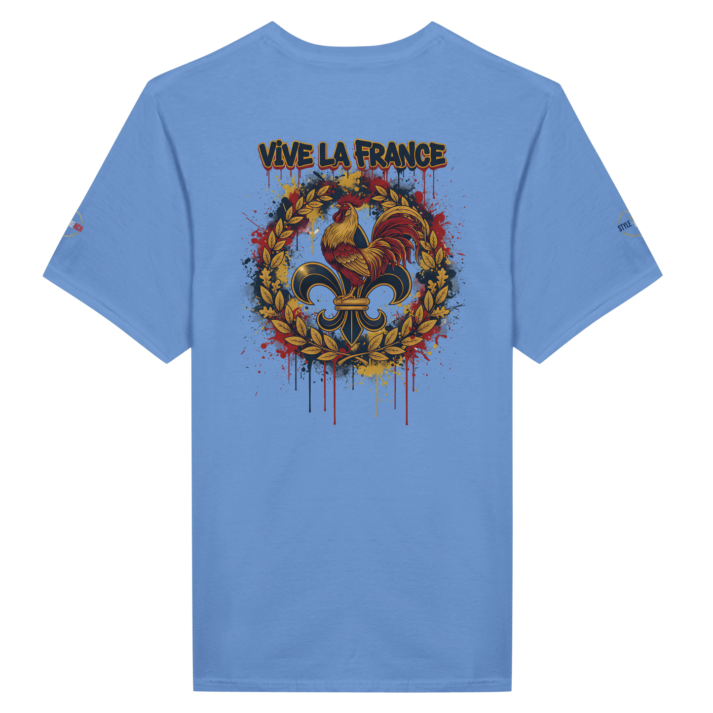 T-shirt Homme 'Vive la France' – Coton Premium, Coupe Classique