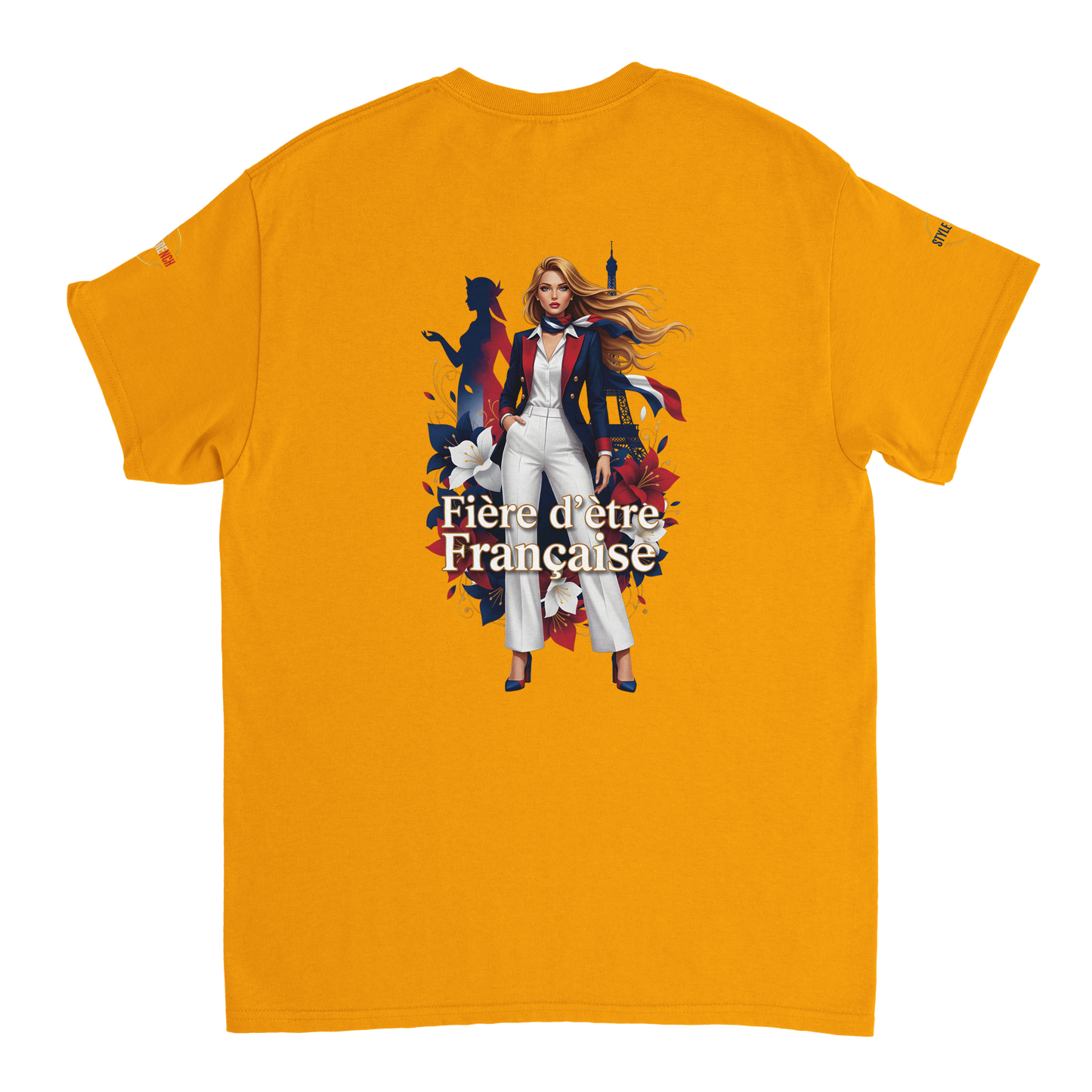 T-Shirt Femme Fière d'Être Française – Coton Premium