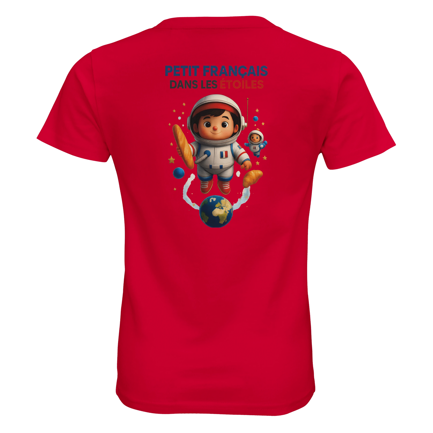 T-shirt garçon Petit Français Dans les Étoiles – 100% Coton Bio