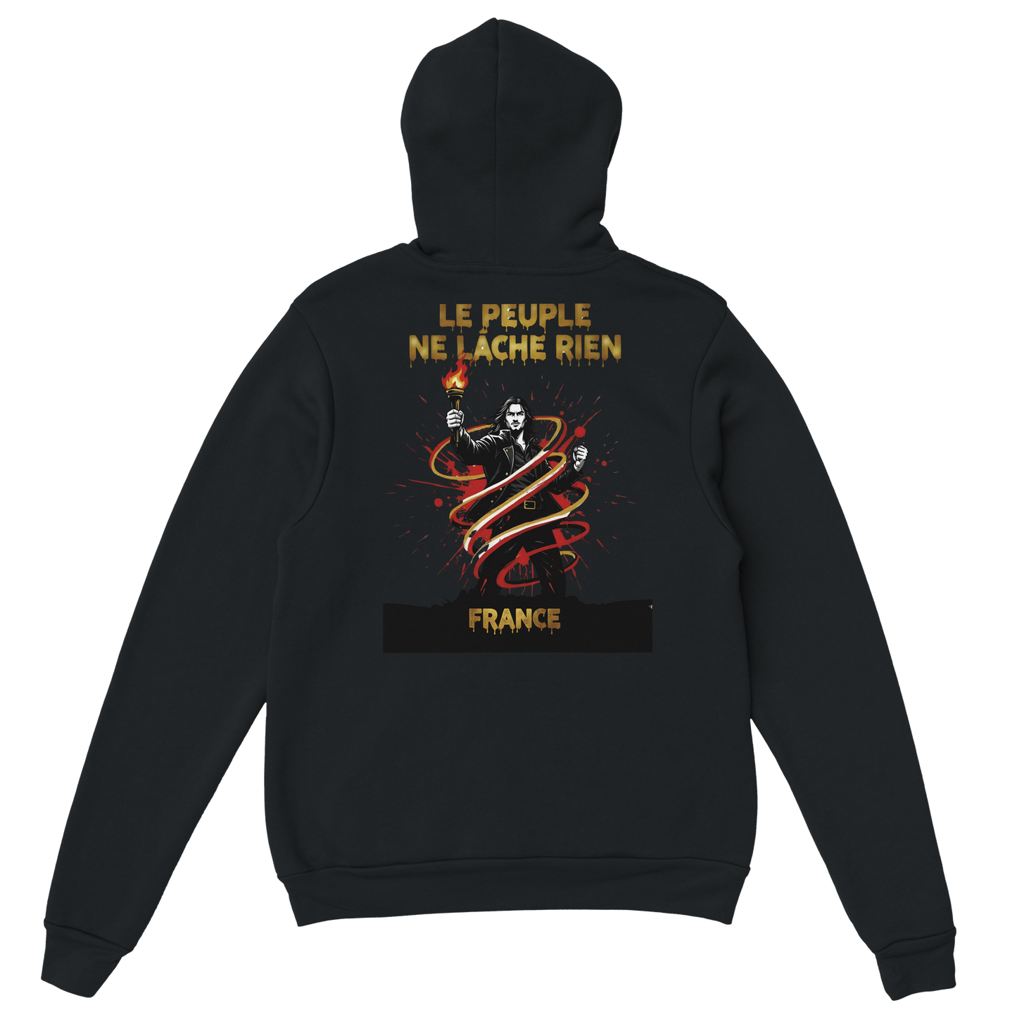 Sweat à Capuche Homme "Le Peuple Ne Lâche Rien" – Confort Premium